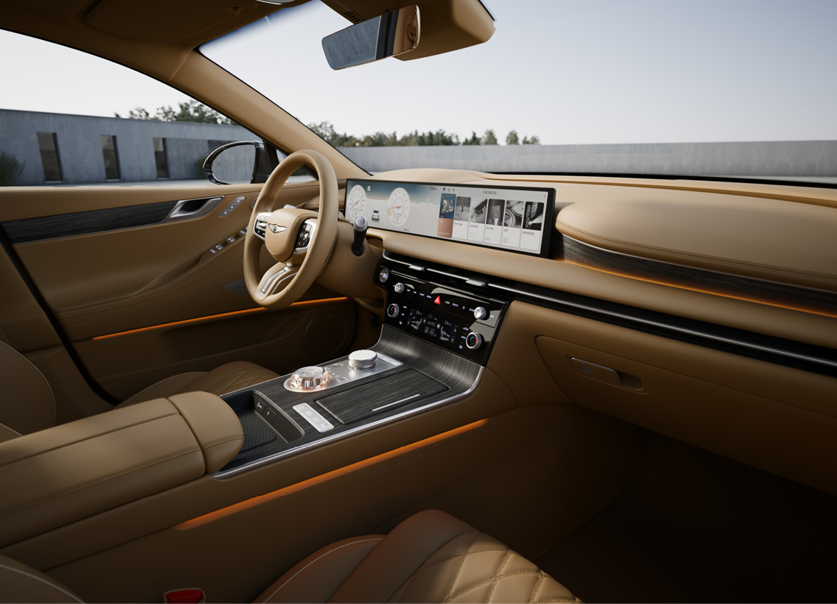 제네시스 G80 인테리어