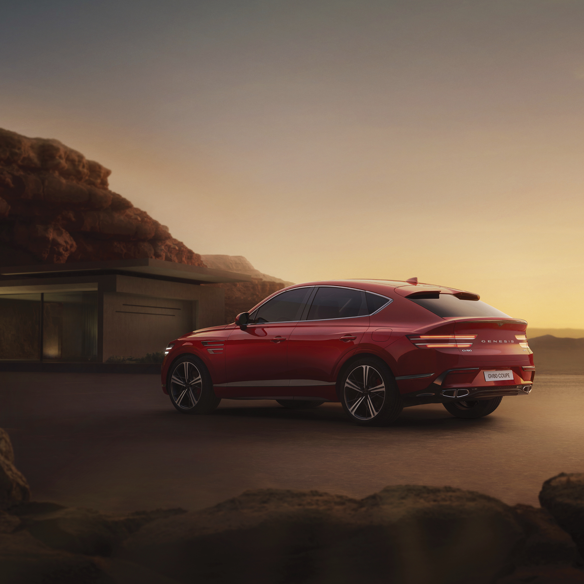2024 genesis GV80 is on the road