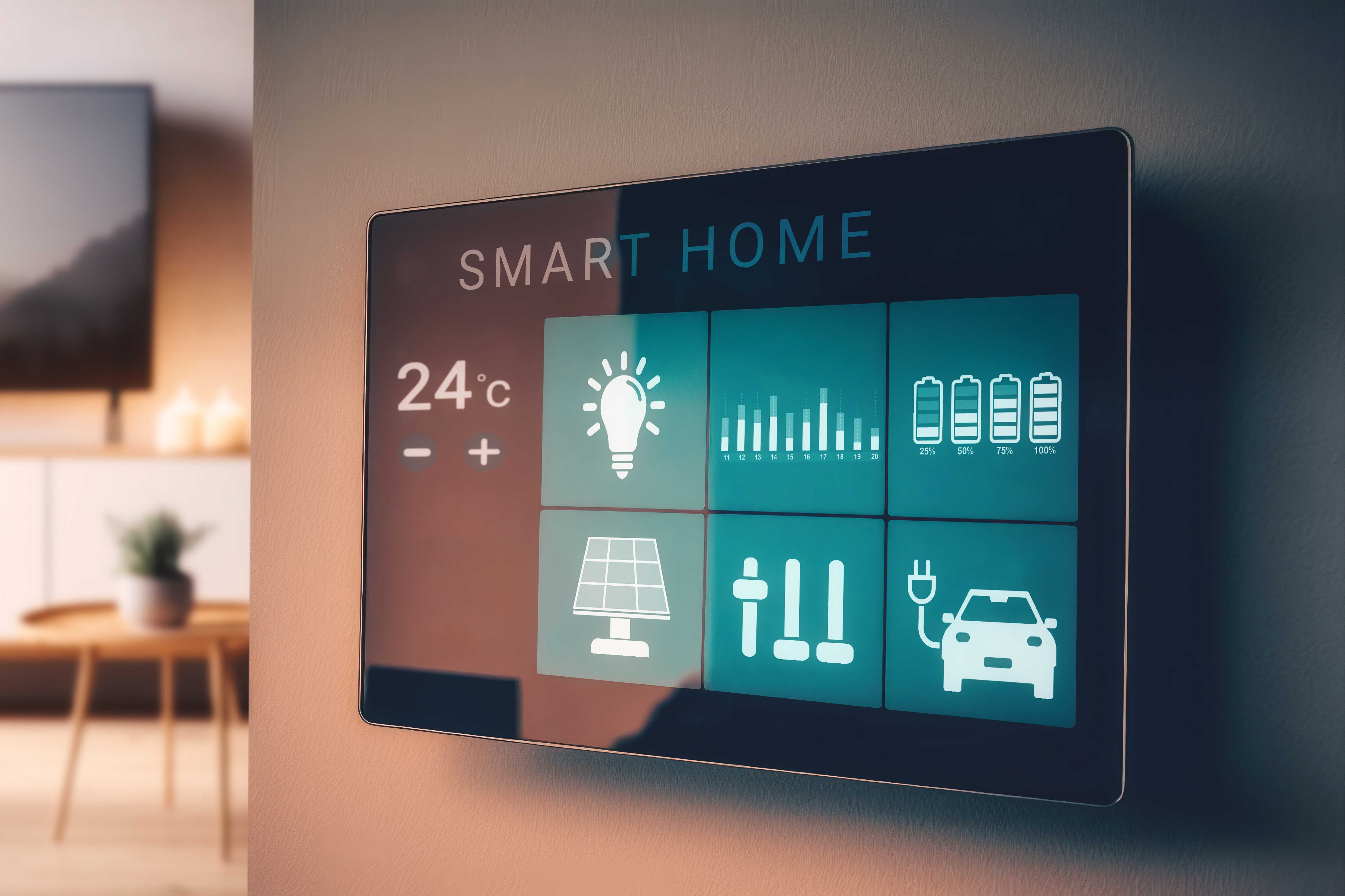 Example view of smart home controller