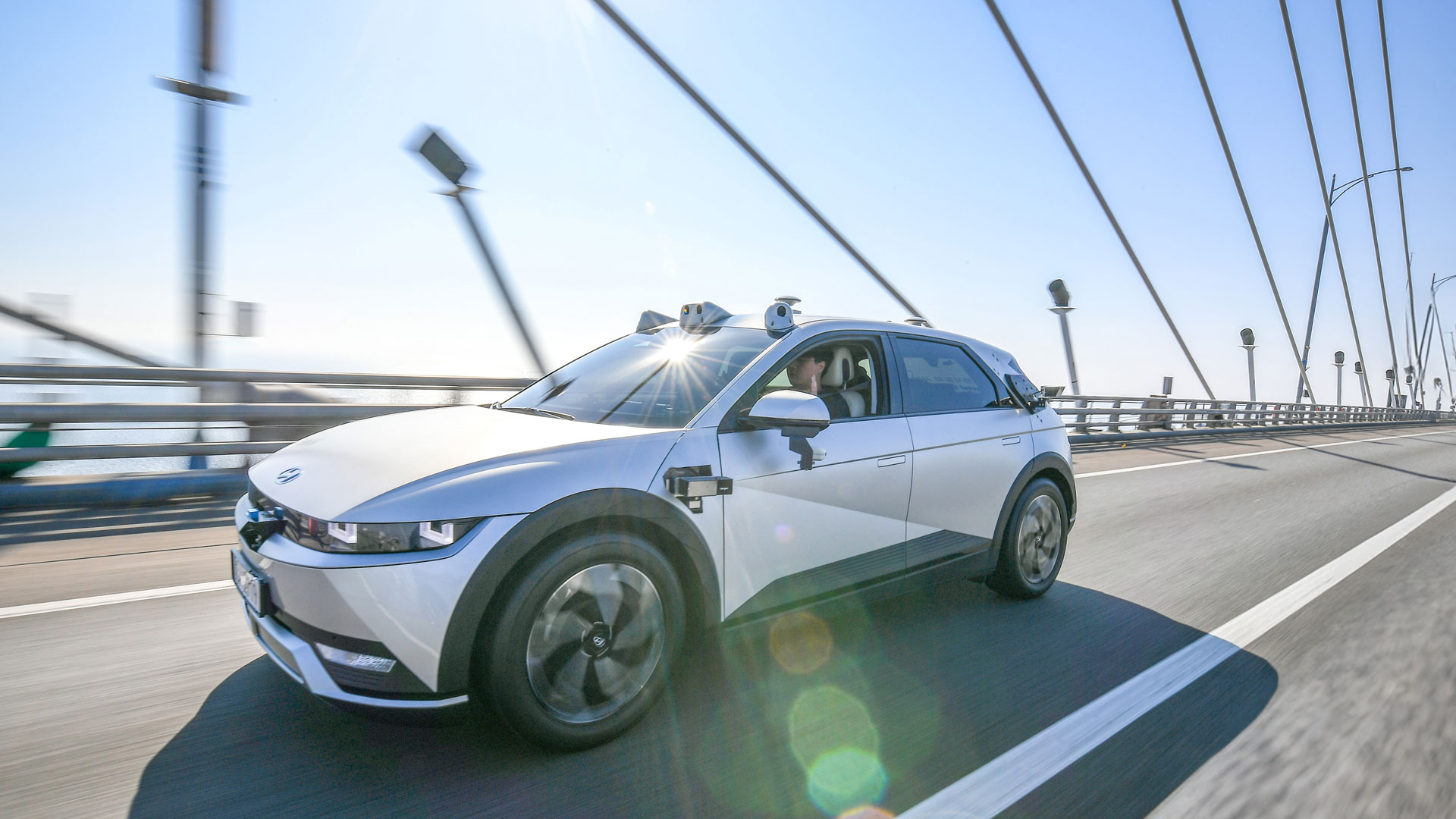 현대모비스 자율주행 4단계 실증차 인천 송도-영종도 달린다!