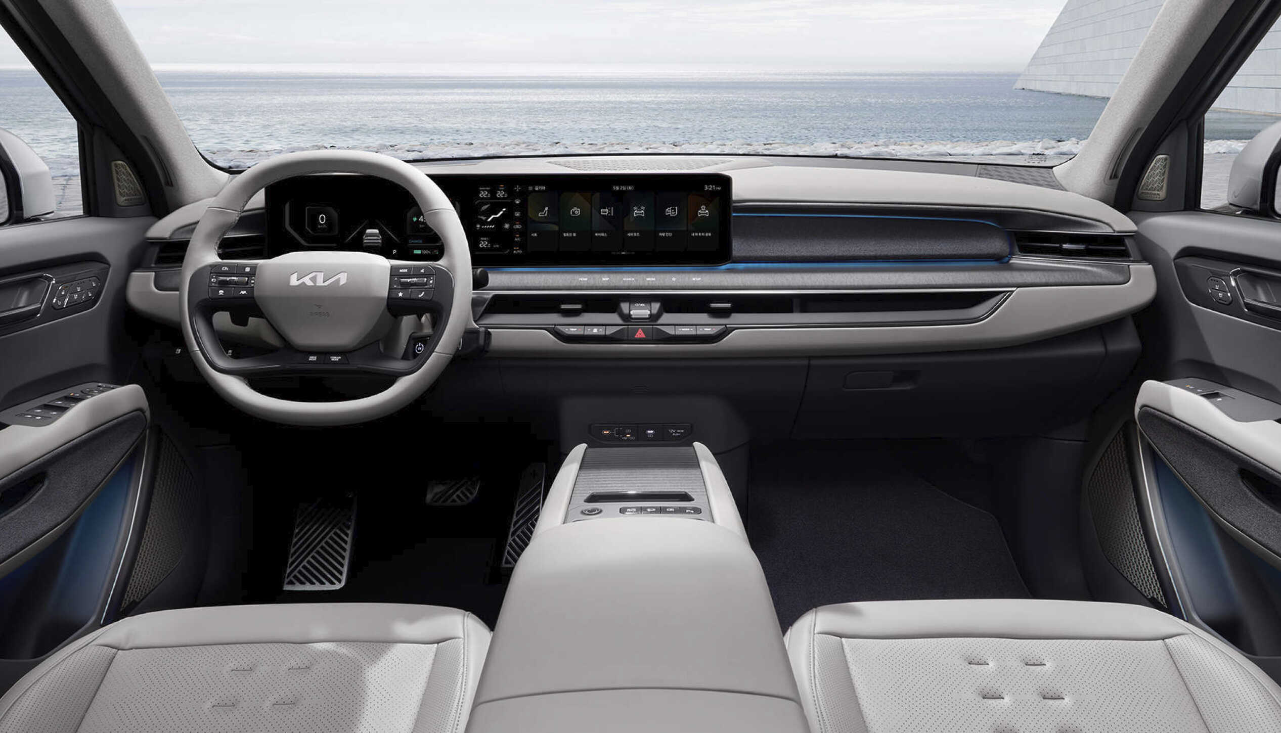 기아 EV9의 실내