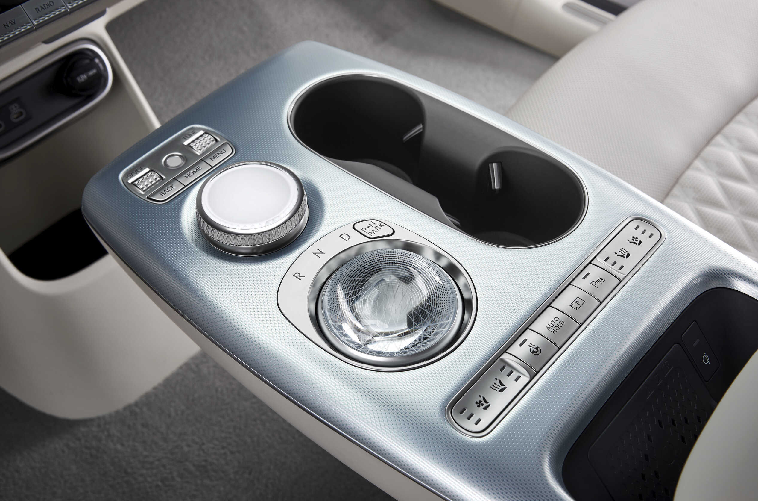 GV60의 센터콘솔 디테일컷