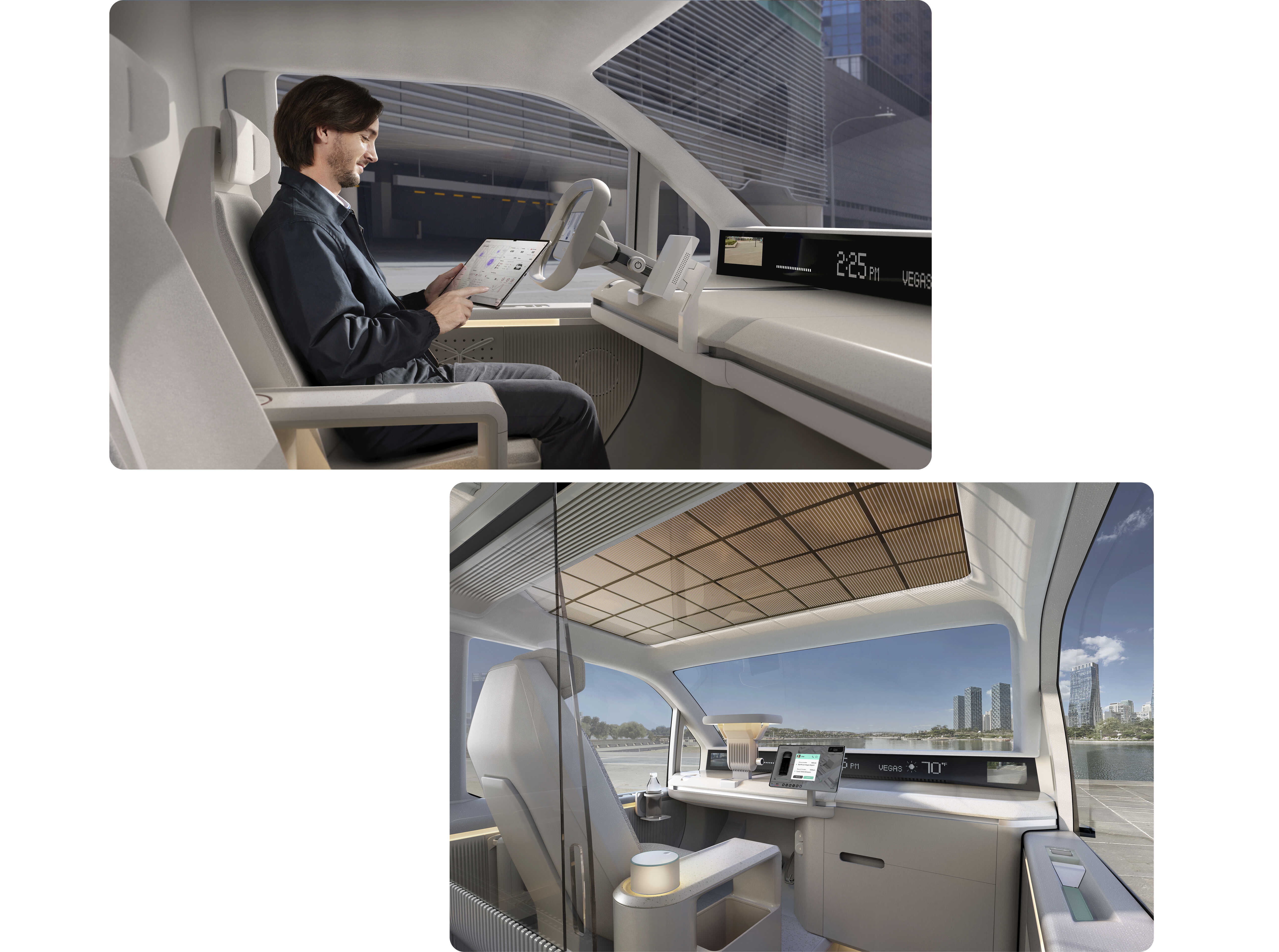 Interior of Kia PV series