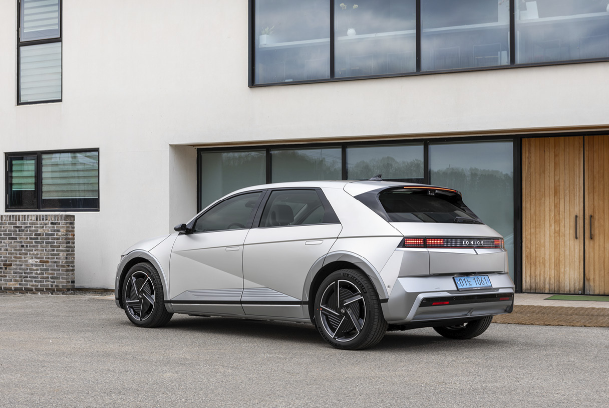Hyundai The new Ioniq 5 is standing on road
