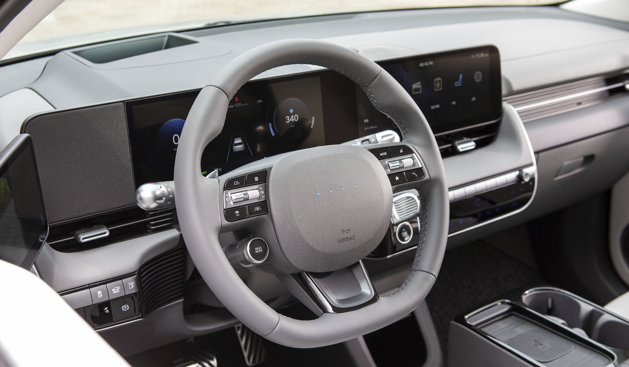 Steering wheel of Hyundai The new Ioniq 5