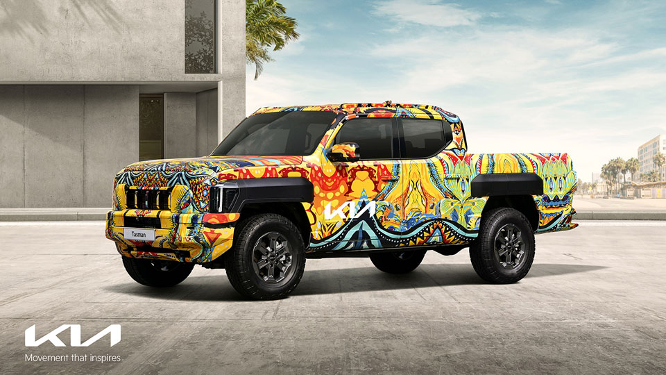 Kia unveils unique camouflage for its first-ever Tasman pickup truck-main