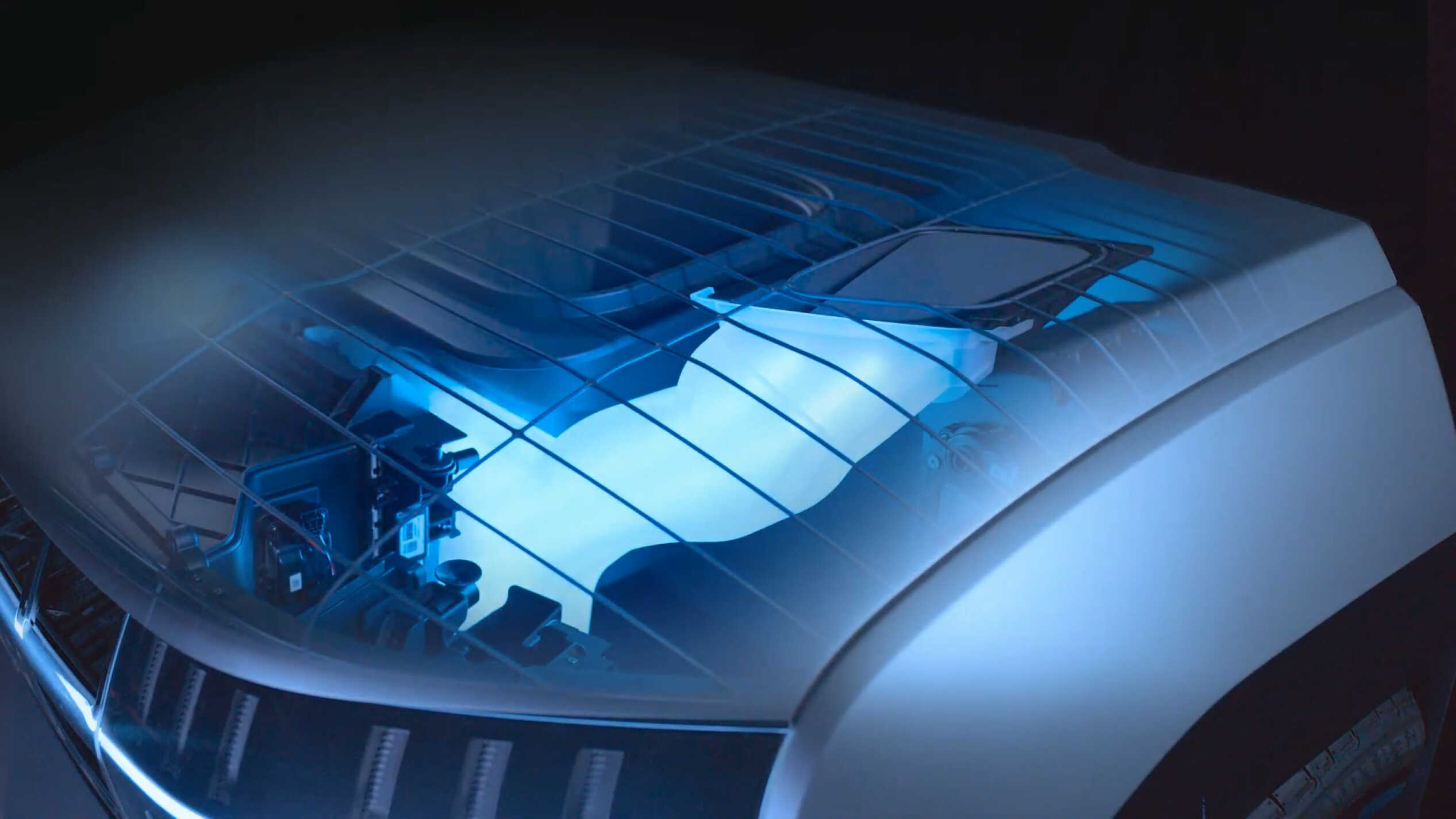 프론트 페이스 통합 모듈의 액티브 에어 플랩 구조