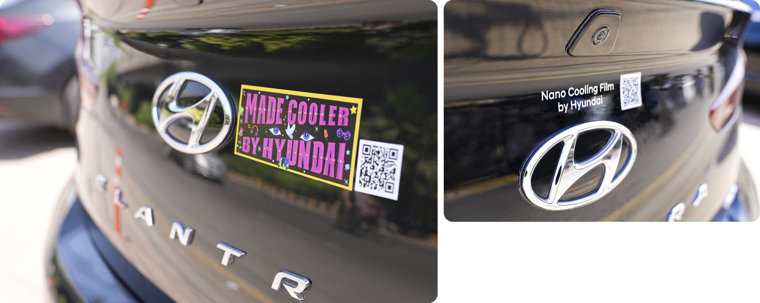 Stickers provided when you participate in the Made Cooler by Hyundai campaign