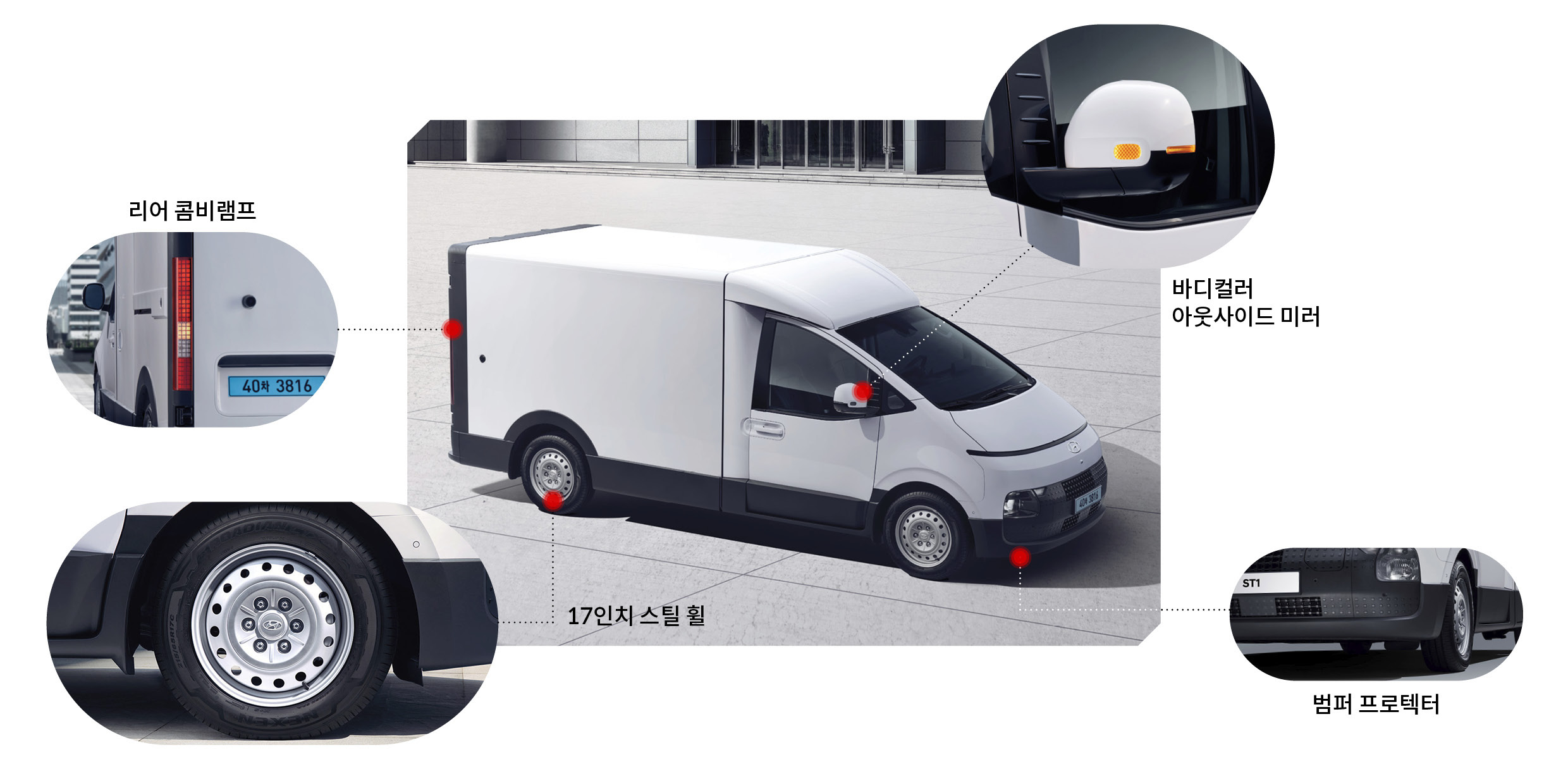 ST1의 디자인 포인트를 정리한 인포그래픽