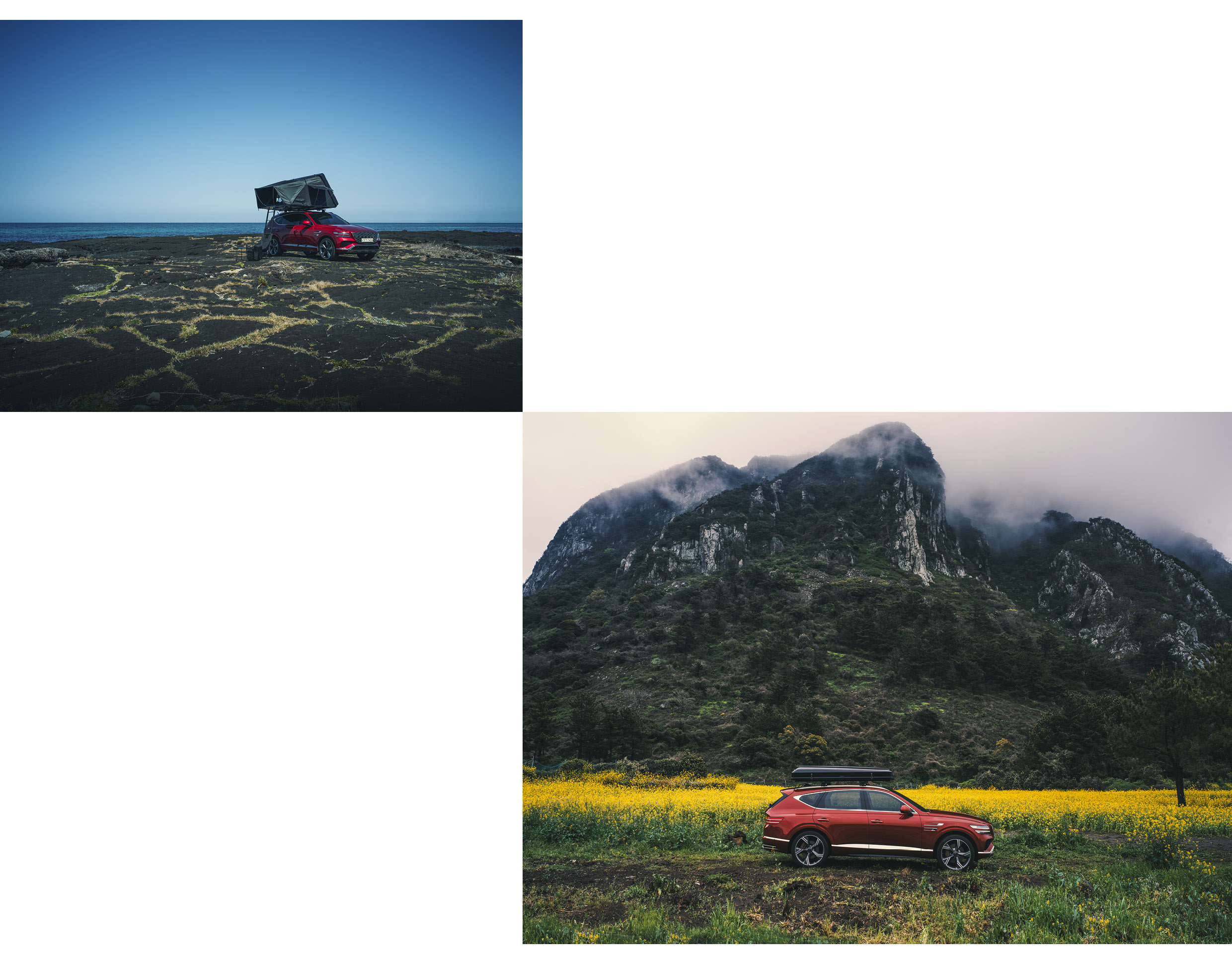 Genesis GV80 in nature landscapes