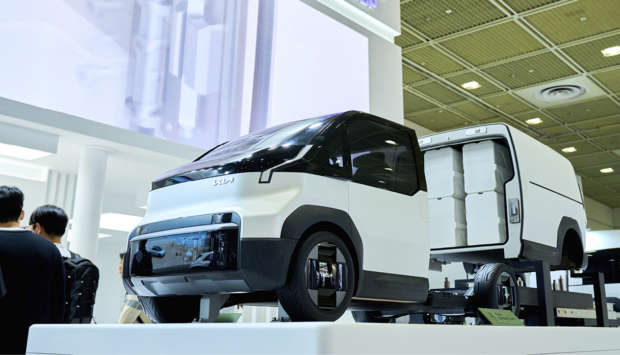1/3 scale model of KIA PV5