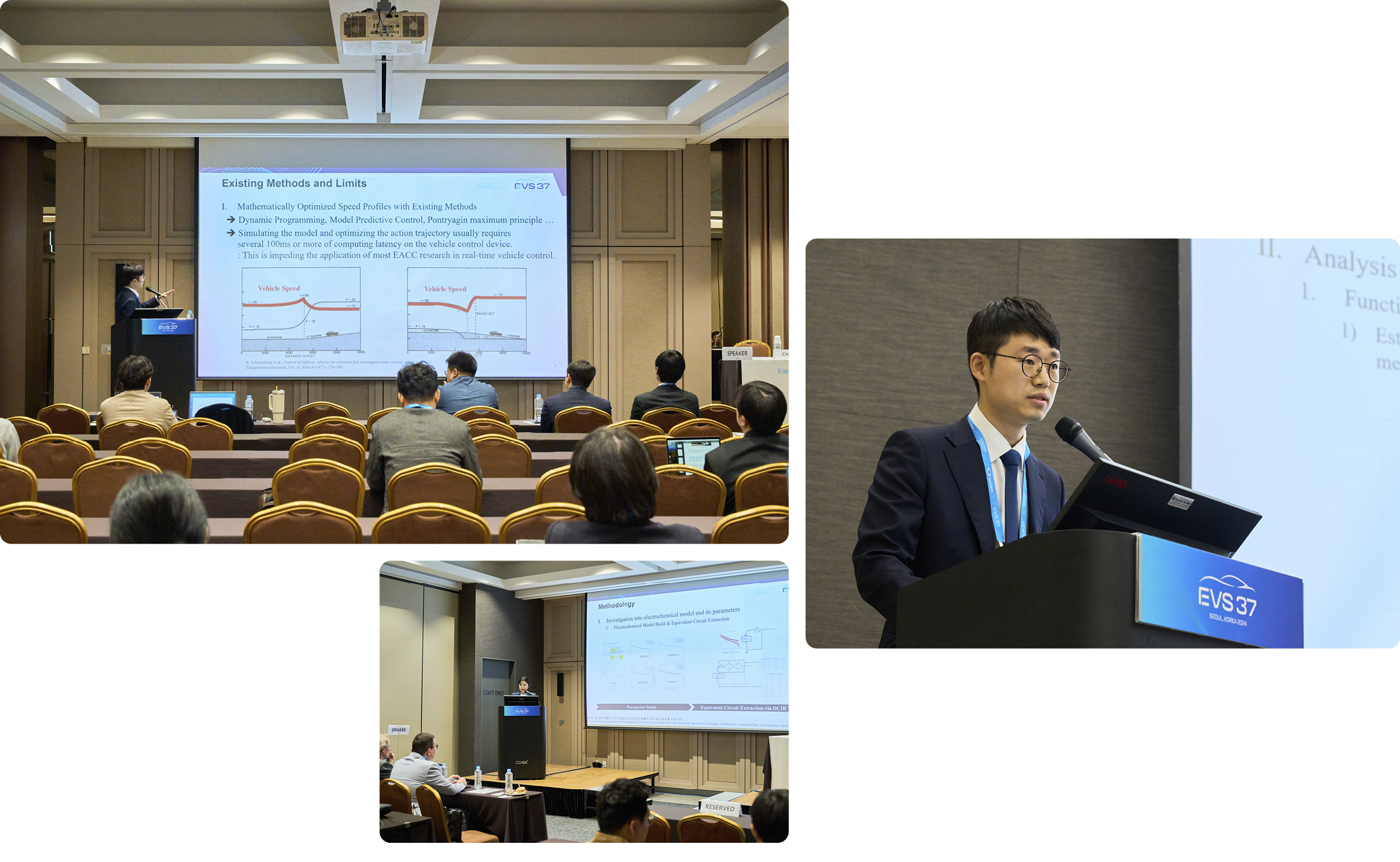 전기차 기술 관련 논문을 발표하고 있는 현대차그룹 연구원들