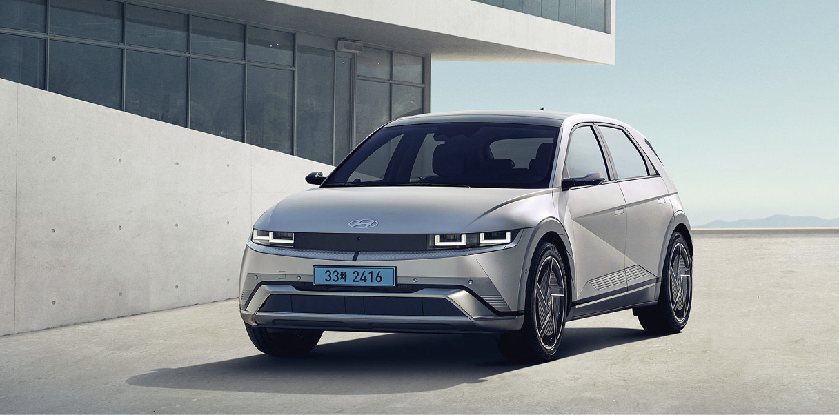 ioniq 5 on the road