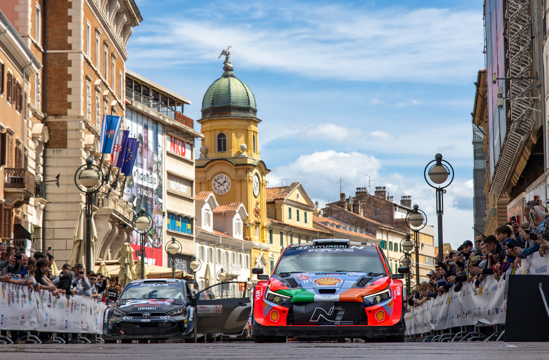 WRC Croatia Rally in progress