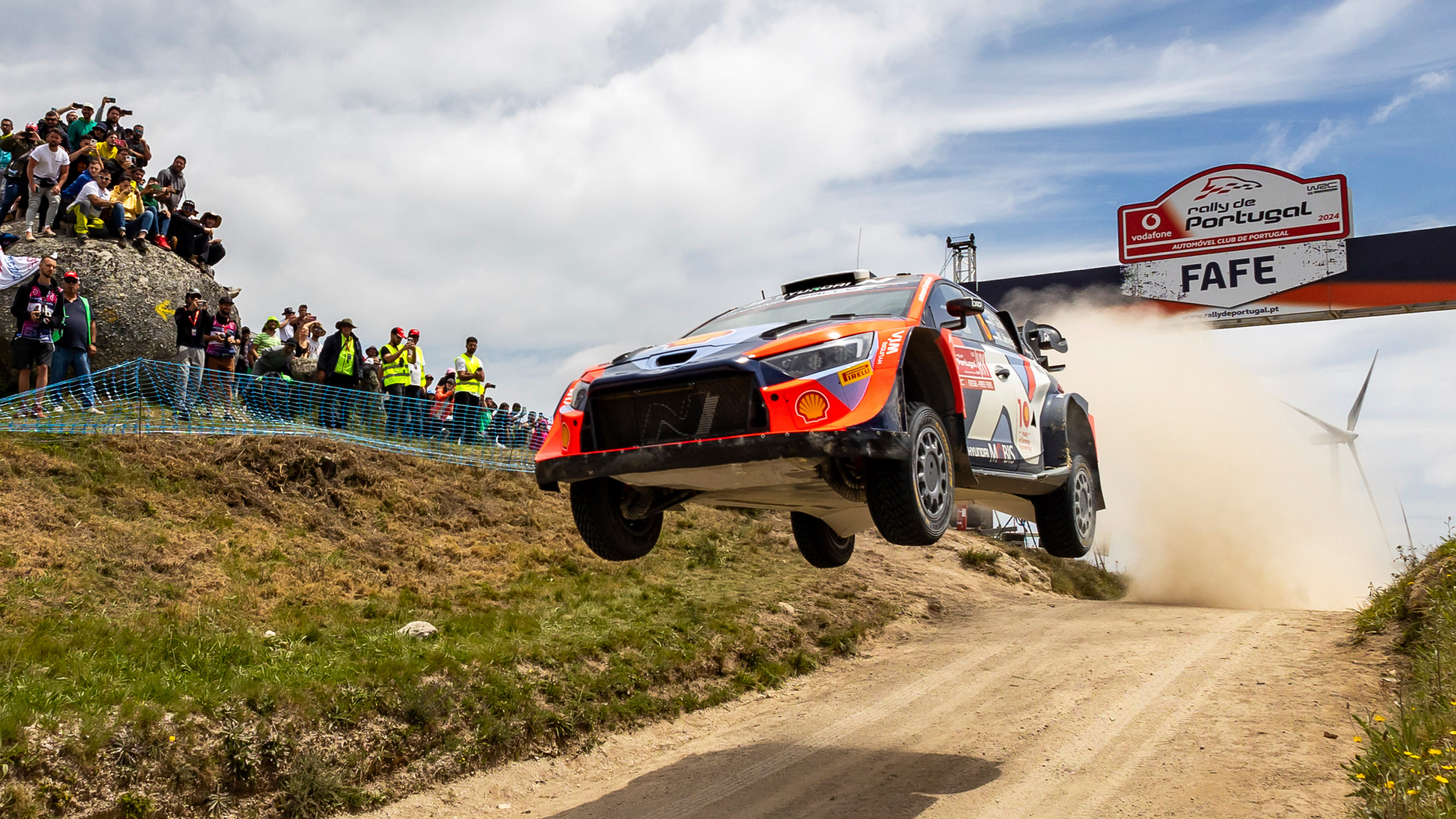 Hyundai Motor's i20N Rally 1 Hybrid Driving View