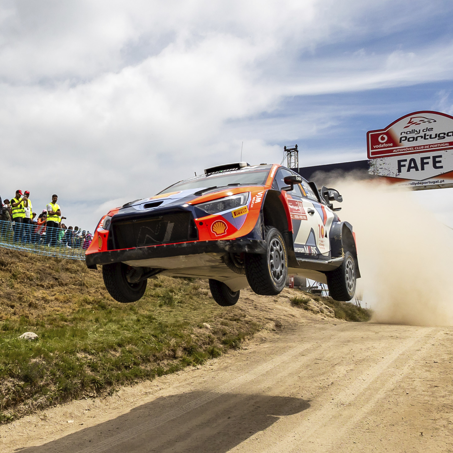 Hyundai Motor's i20N Rally 1 Hybrid Driving View
