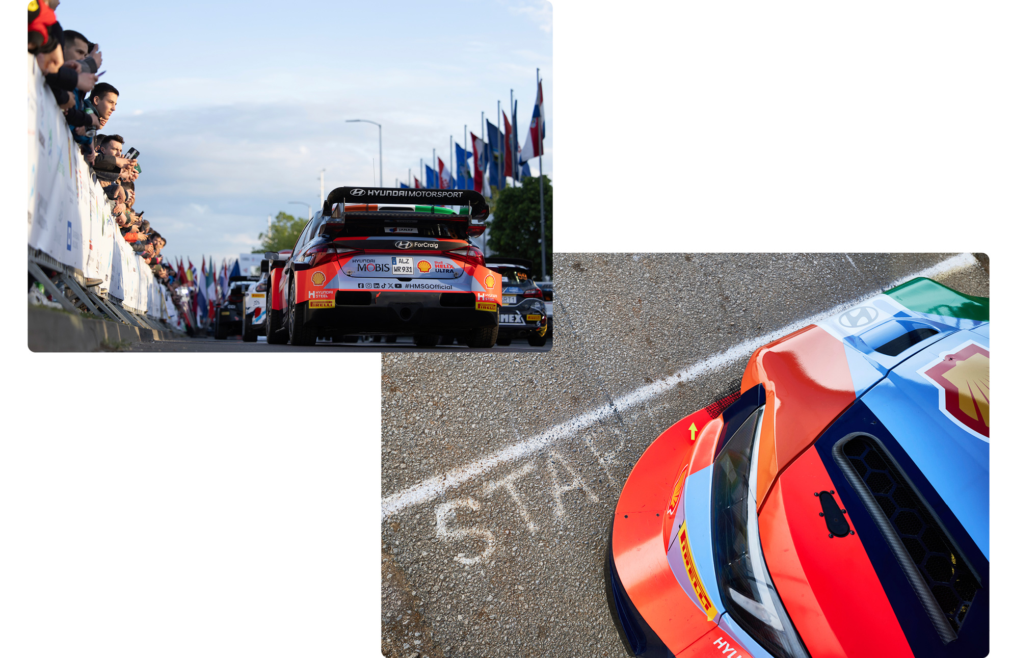 Hyundai's Rally car in Croatia Rally