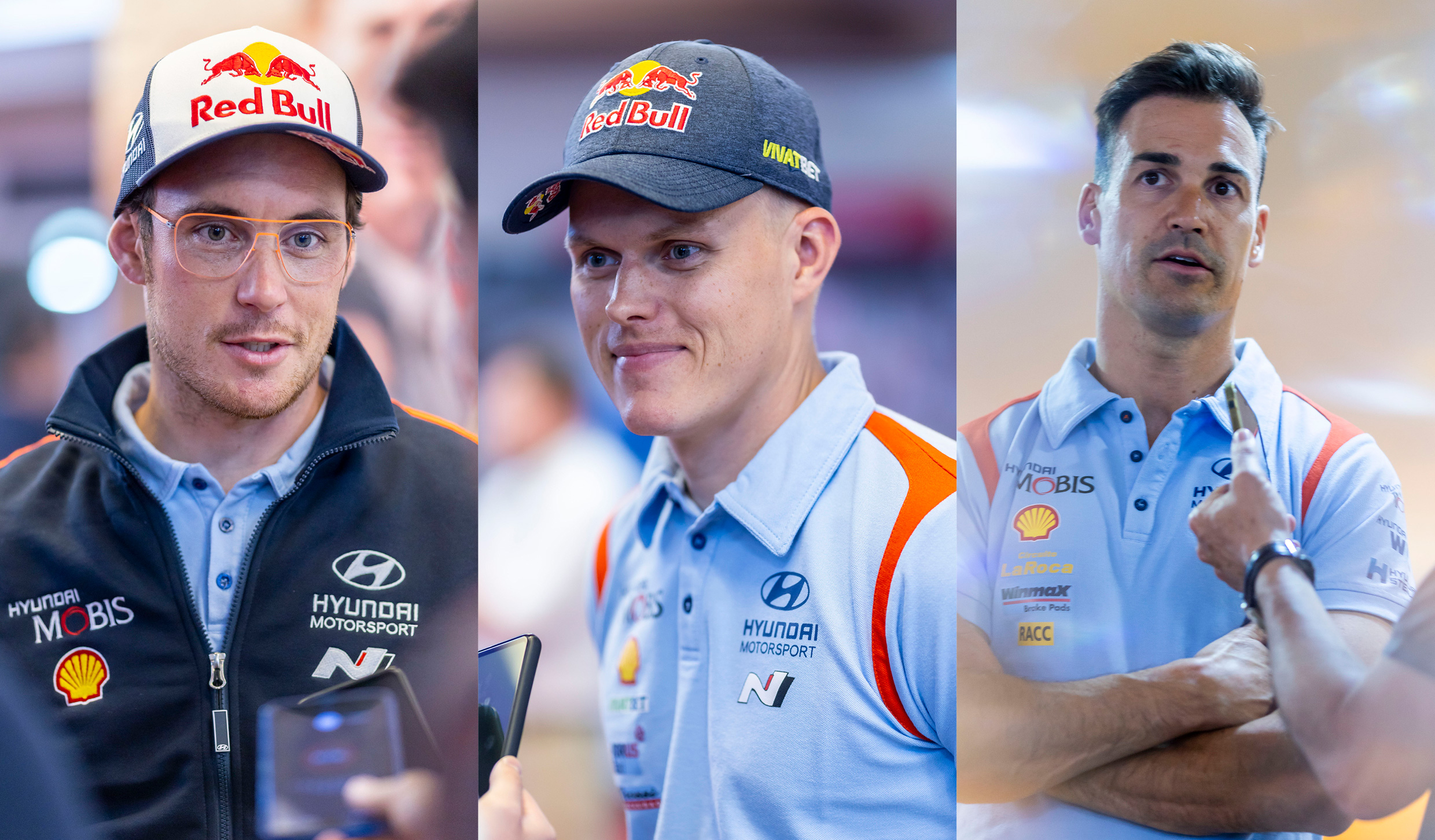 현대월드랠리팀 드라이버들의 모습