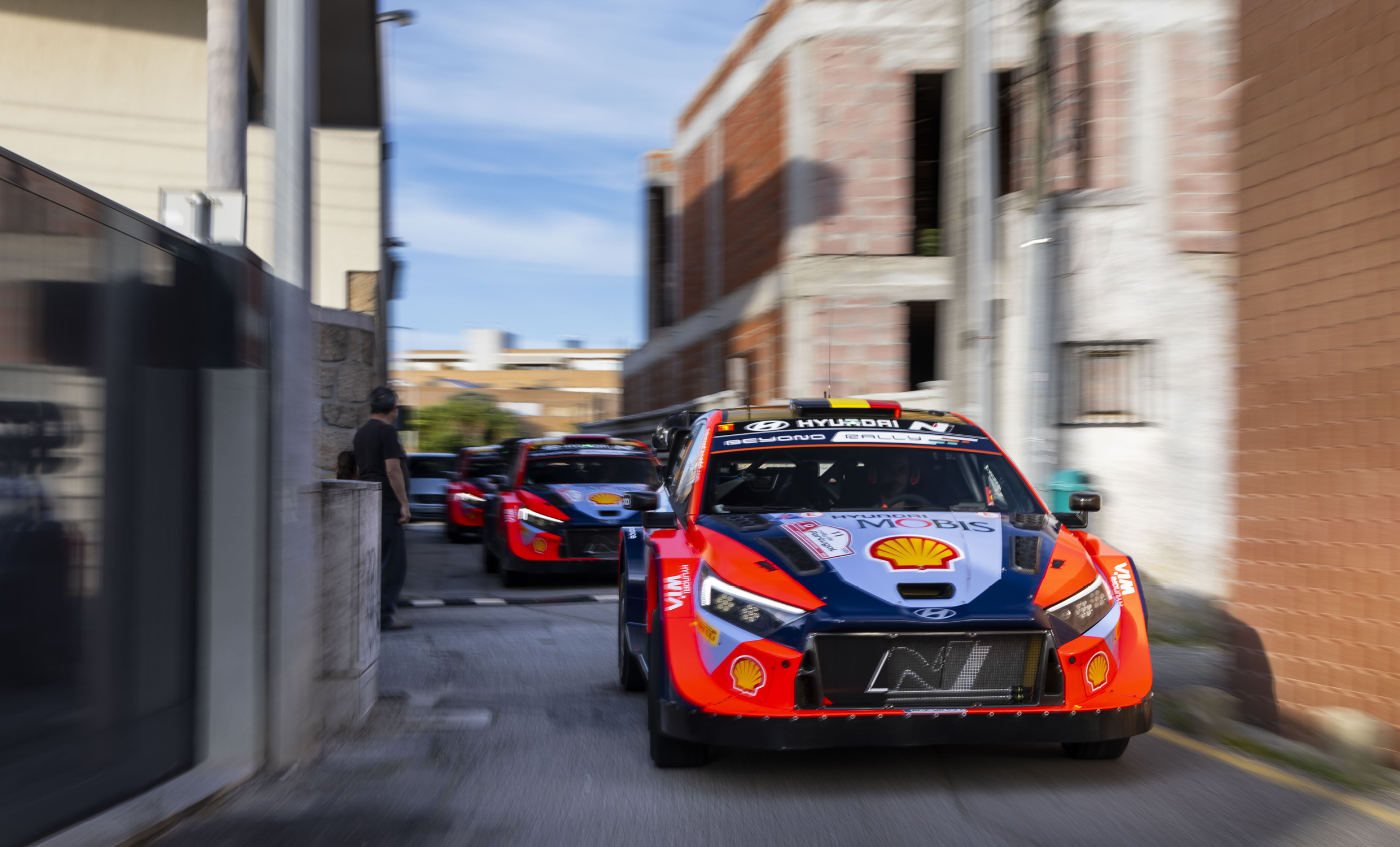 Hyundai Motor's i20N Rally 1 Hybrid Driving View