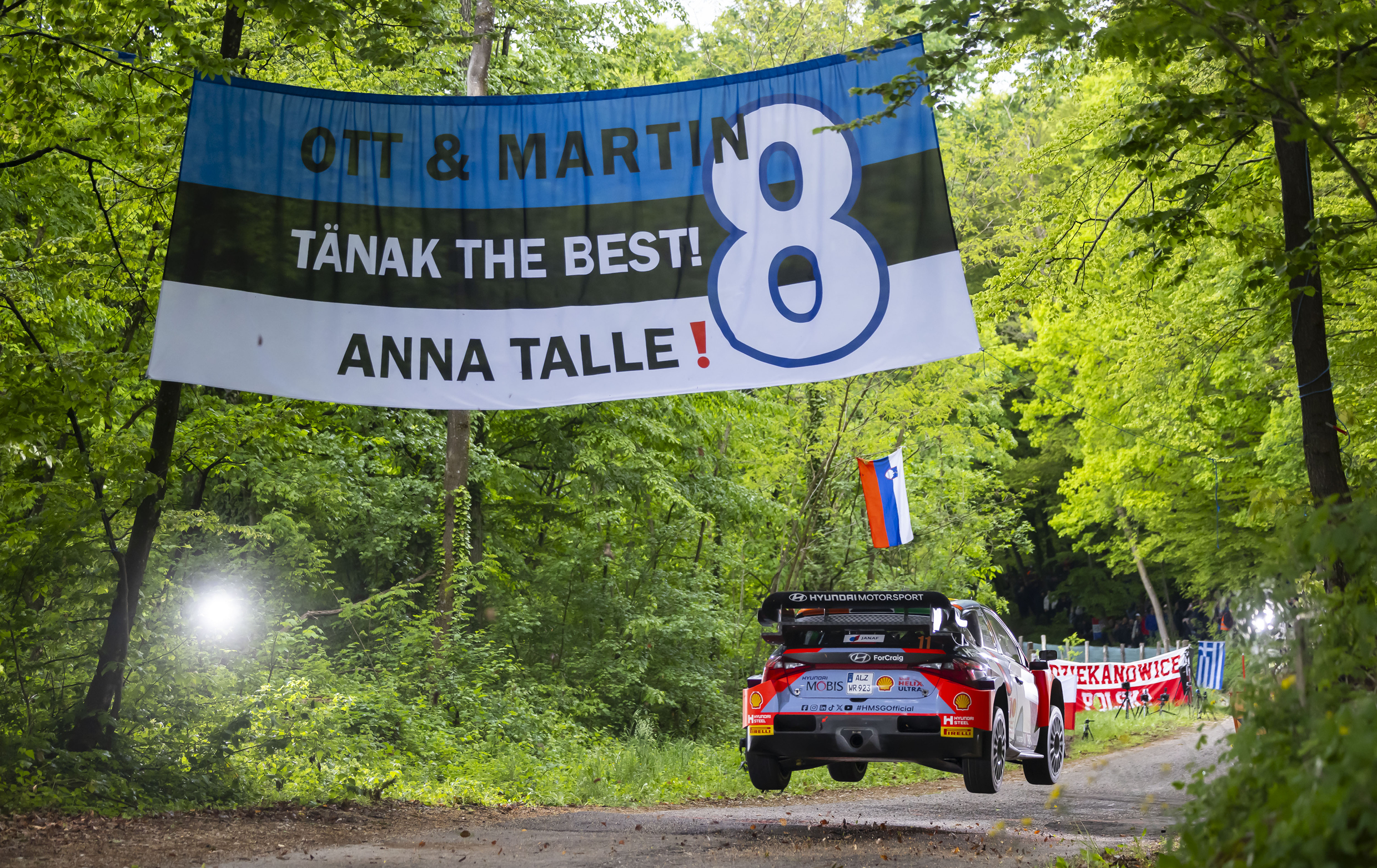 Hyundai's Rally car in Croatia Rally