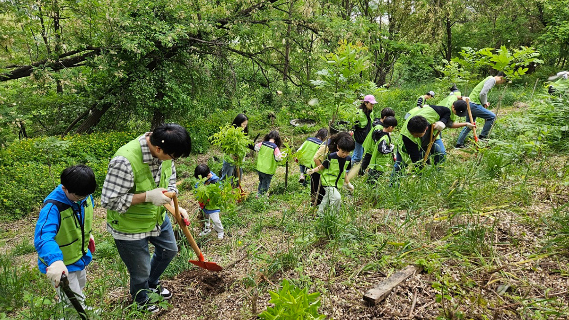 현대엔지니어링, 임직원 가족과 함께 생태숲 가꾸기 봉사활동 진행