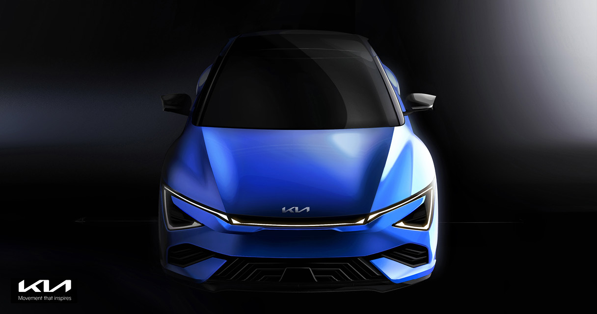 차량 전면 스케치