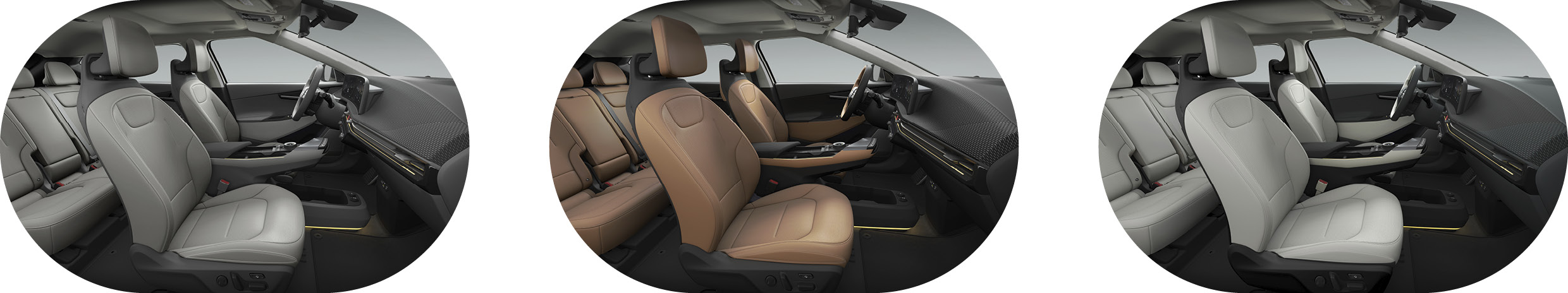 실내의 각기 다른 컬러 모습