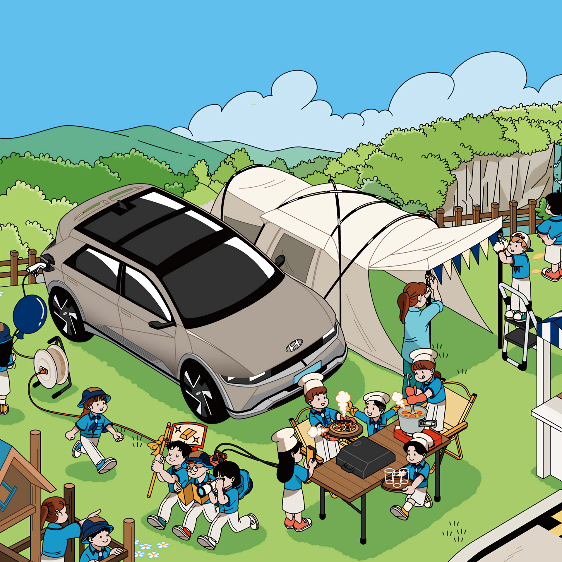 현대자동차 휠핑 포스터