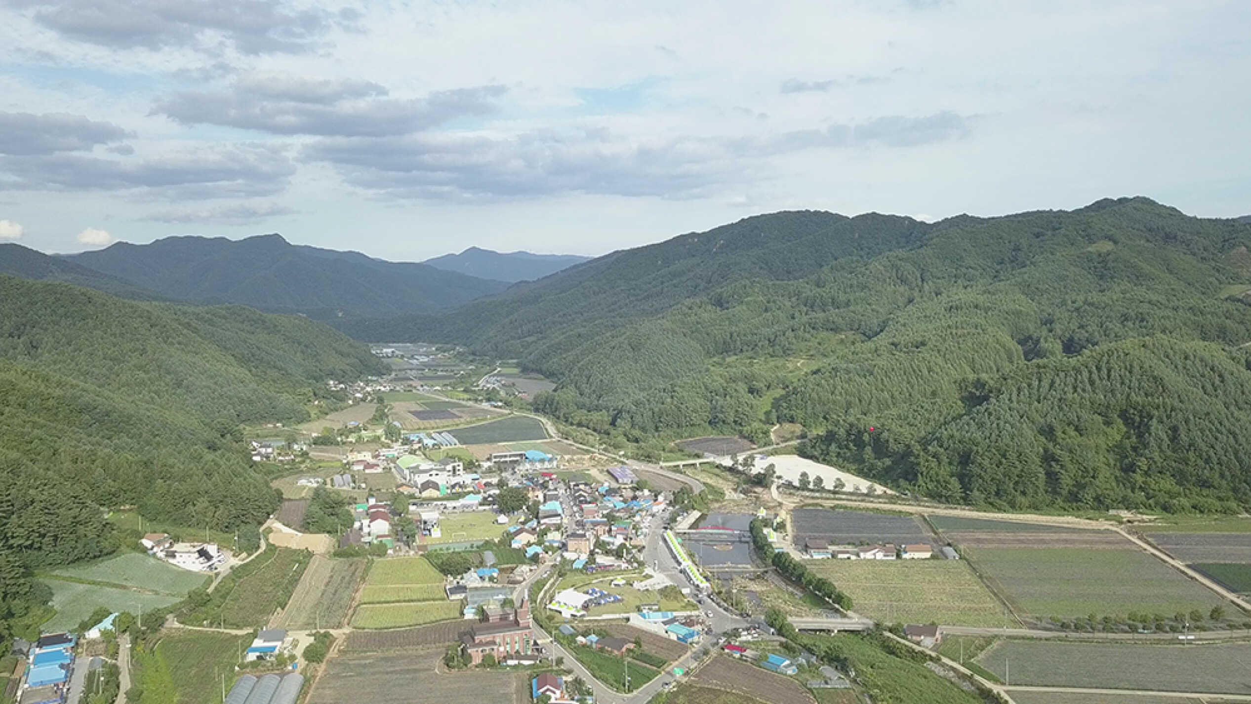 A view of the village where the Gyechon Classic Festival is held
