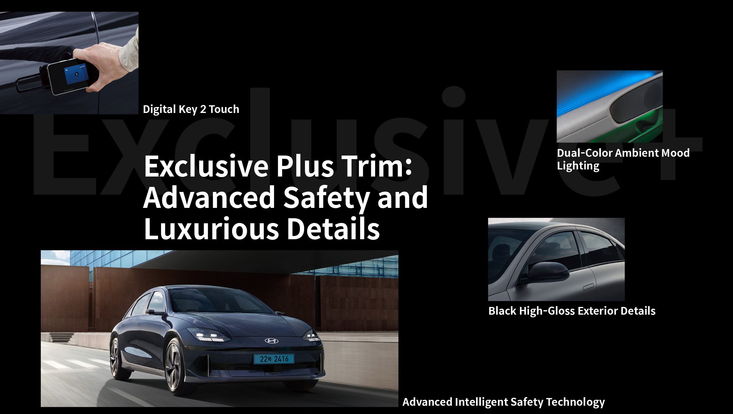 Detailed specifications of the exclusive plus trim