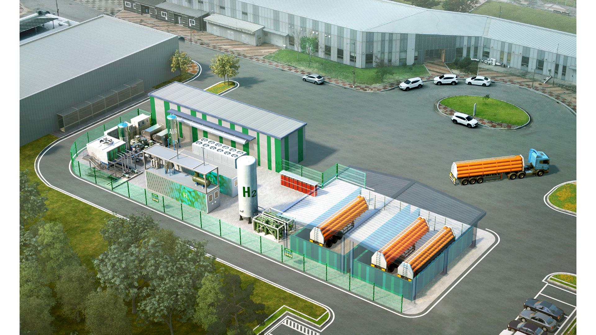 현대건설, 국내 최초 수전해 기반 수소생산기지 건설 본격 착수