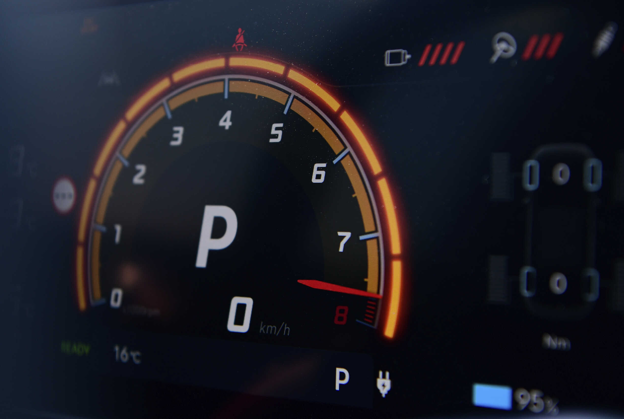 현대자동차 아이오닉 5 N의 디지털 클러스터의 모습