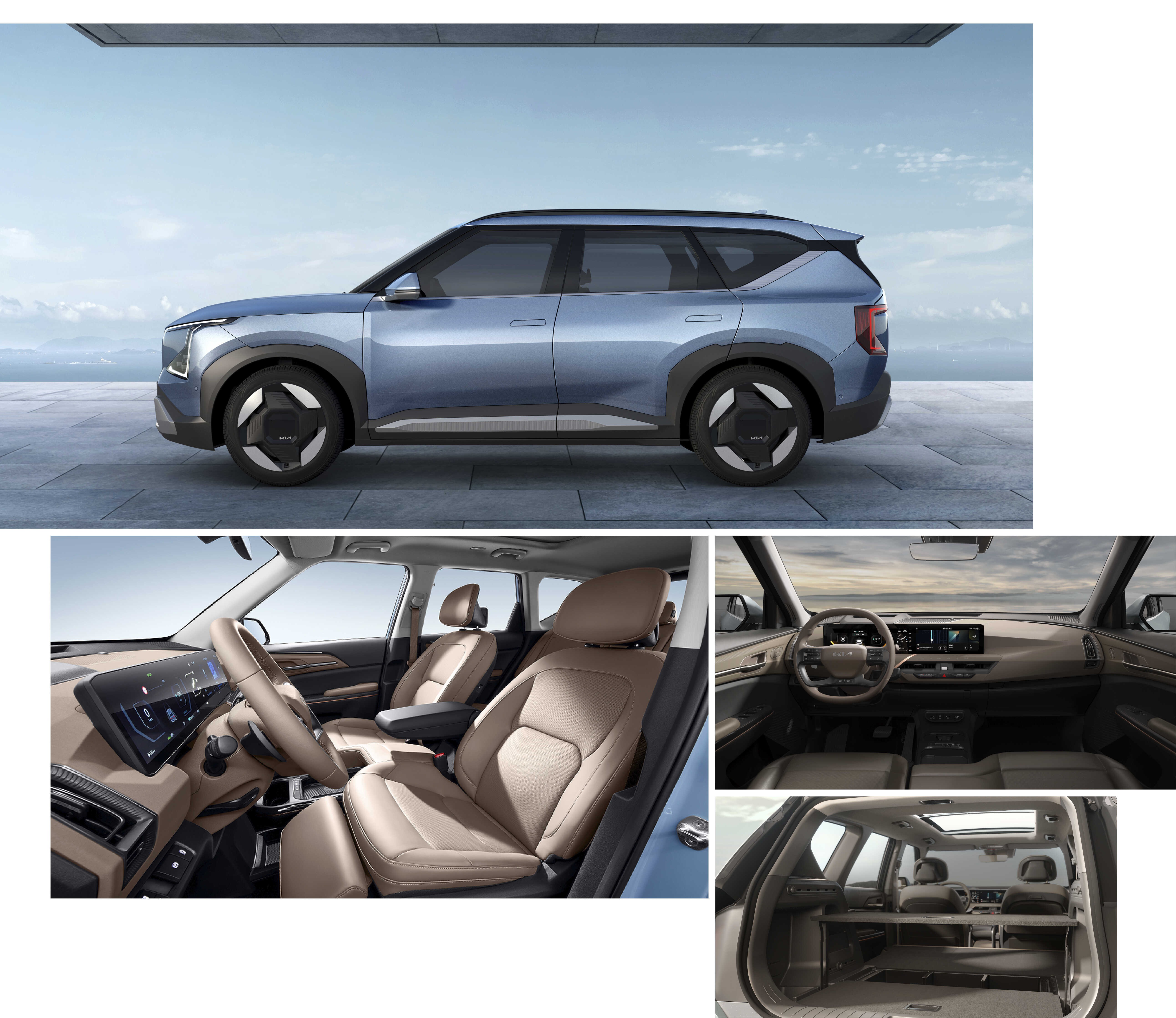 기아 EV5의 안팎 모습