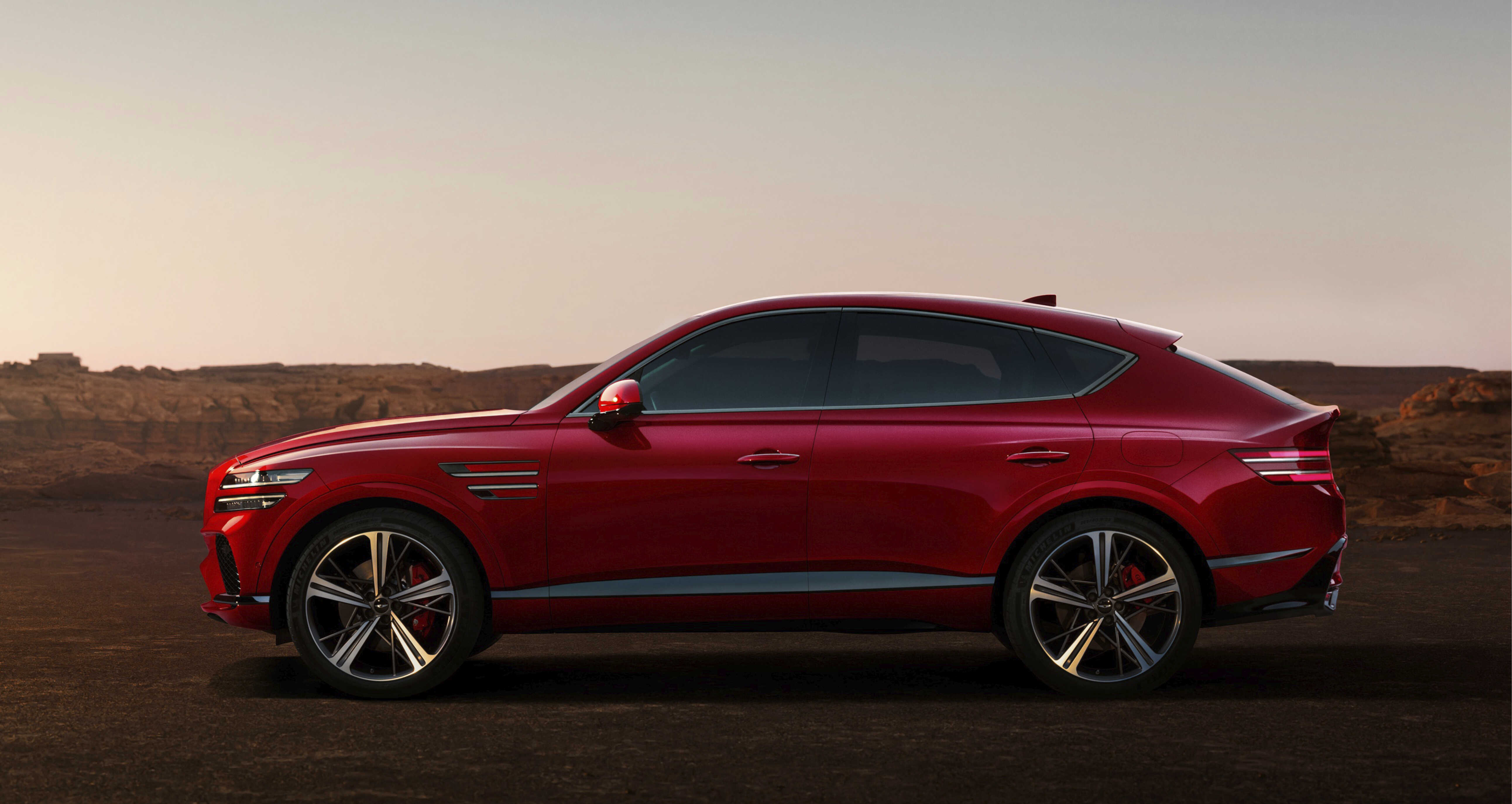 2024 오토차이나에서 제네시스가 중국에 새롭게 출시한 GV80 쿠페의 모습