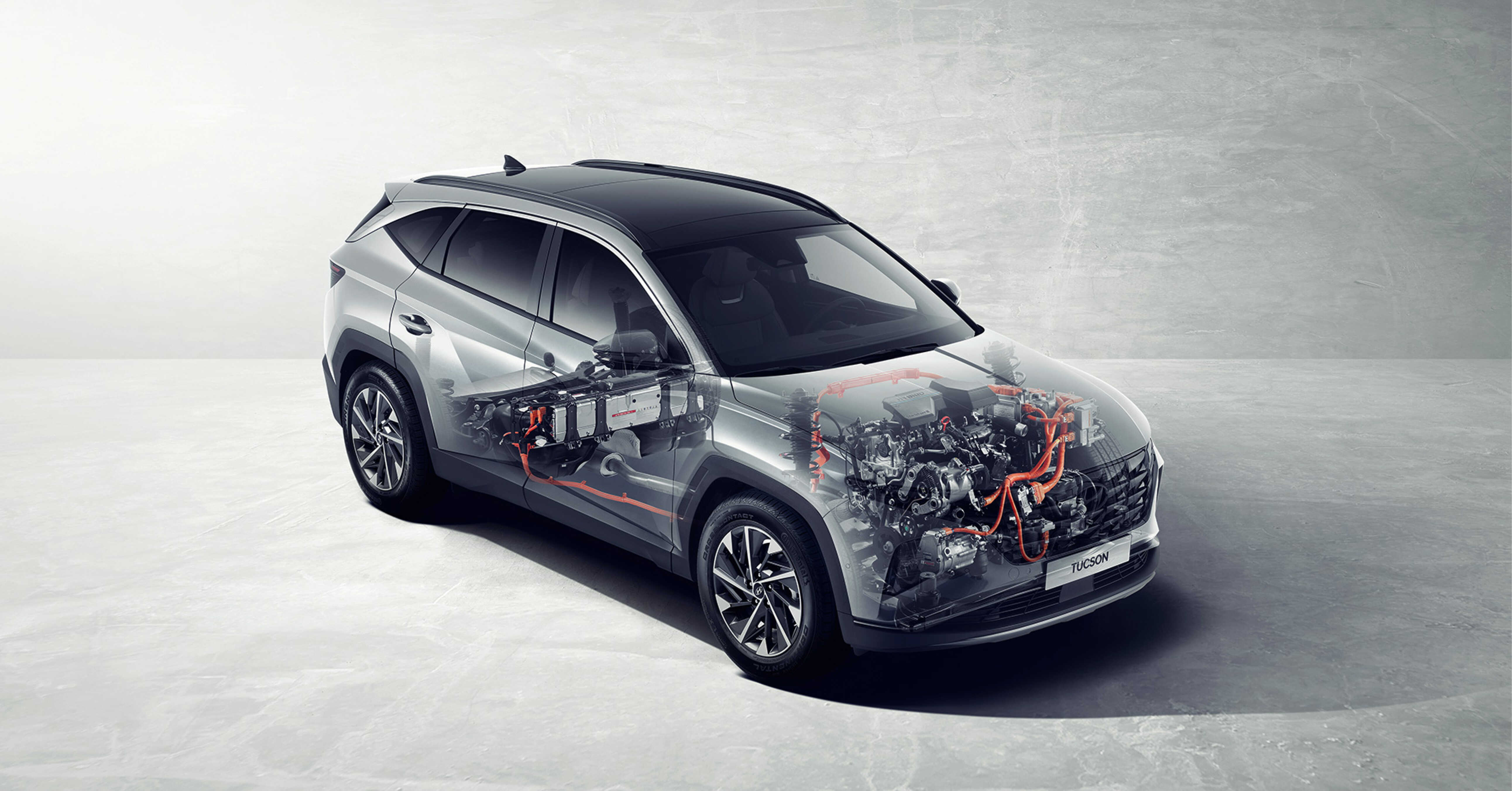 투싼 하이브리드의 투명도