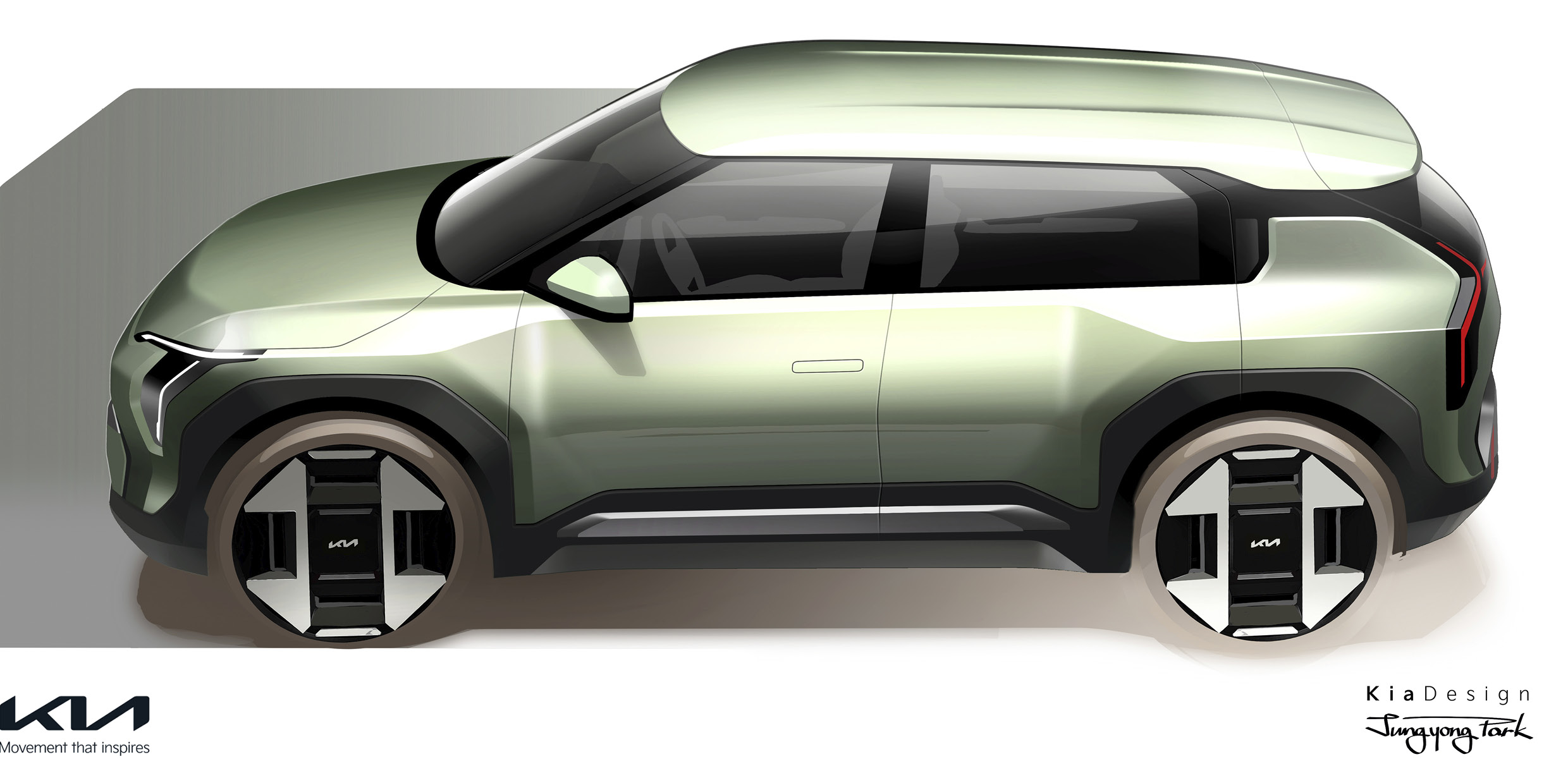 How Kia EV3 Sketch Design Looks