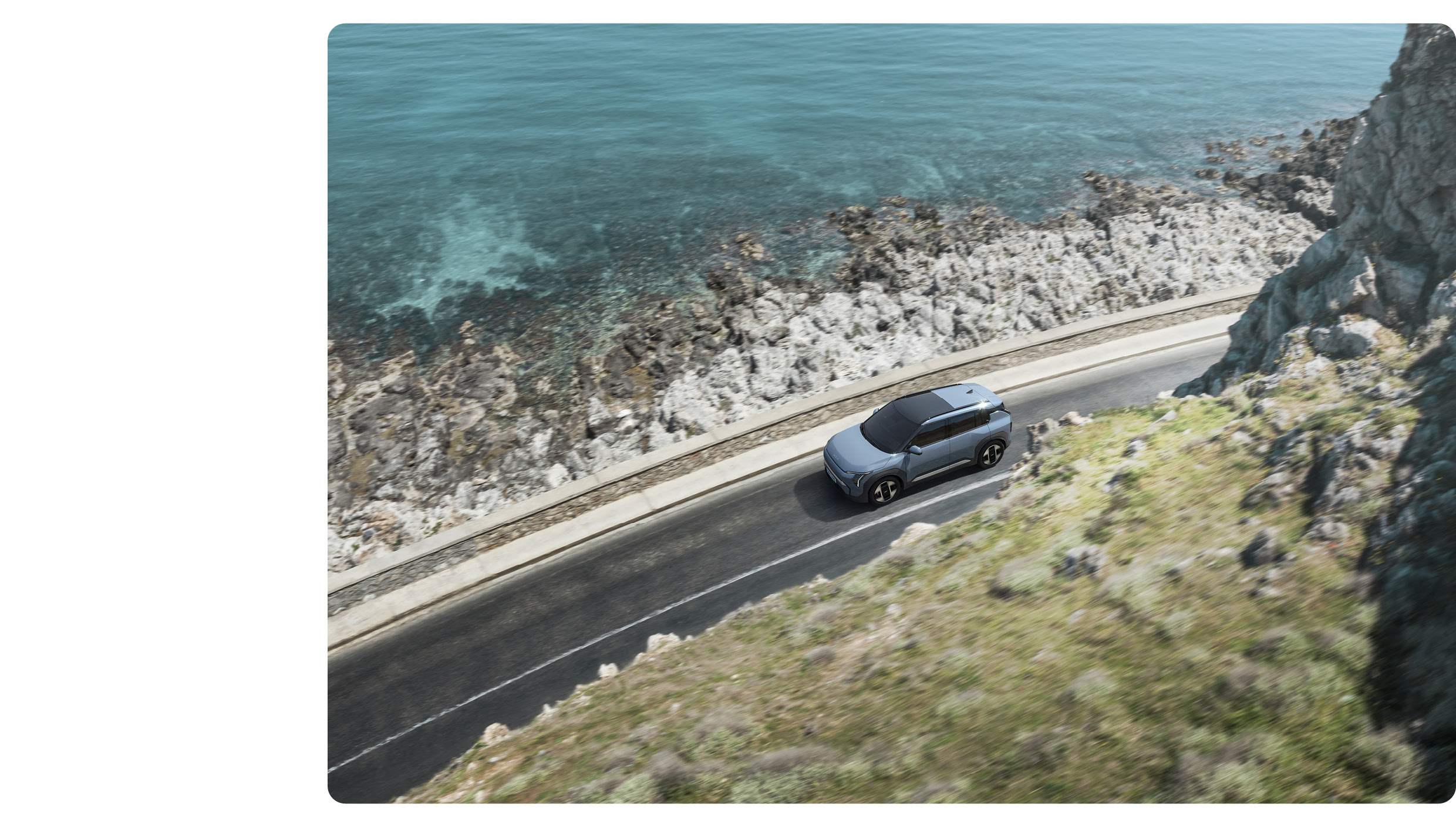 기아 EV3의 주행 모습