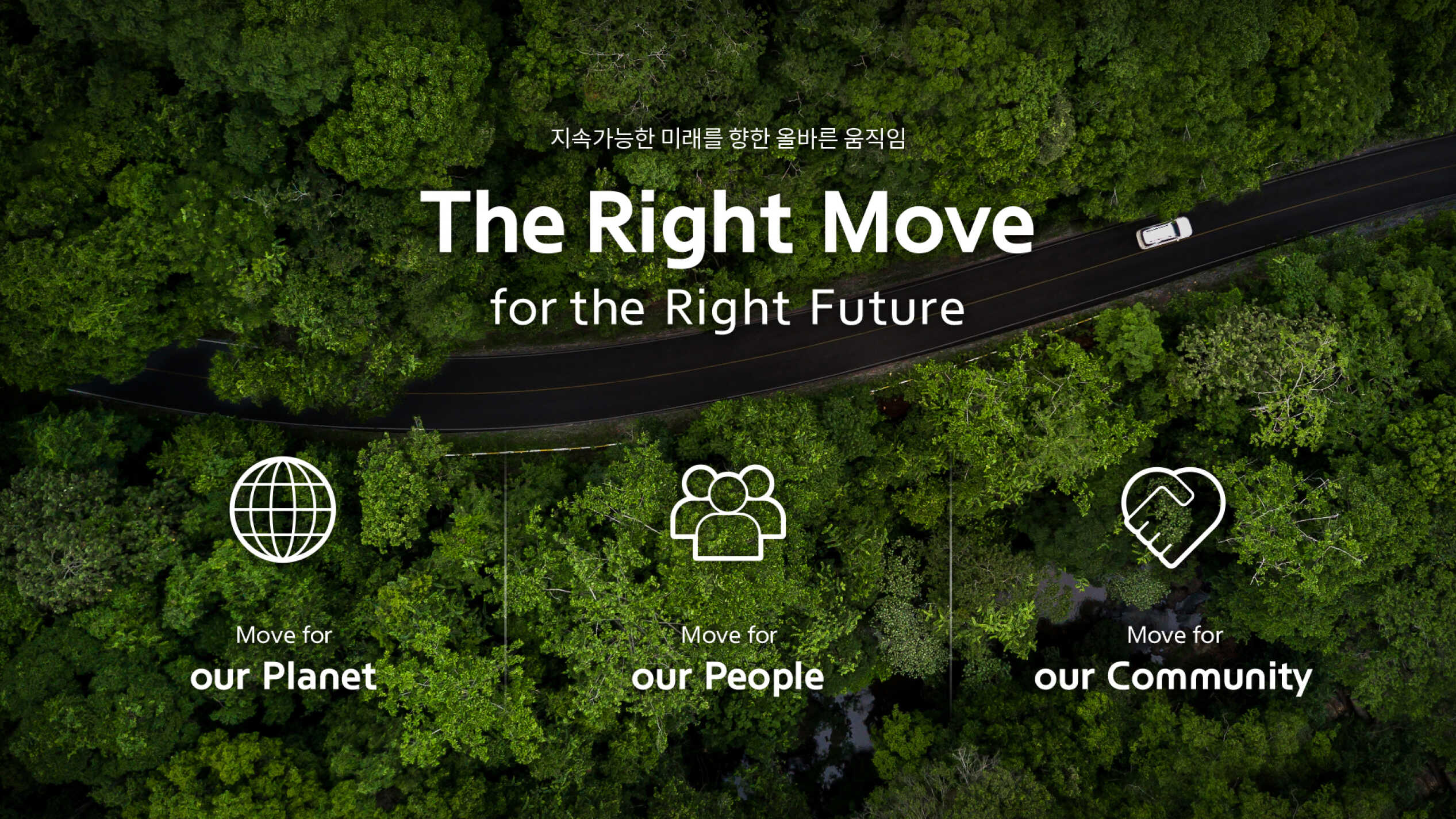 지속가능한 가치에 대한 정보를 담은 인포그래픽