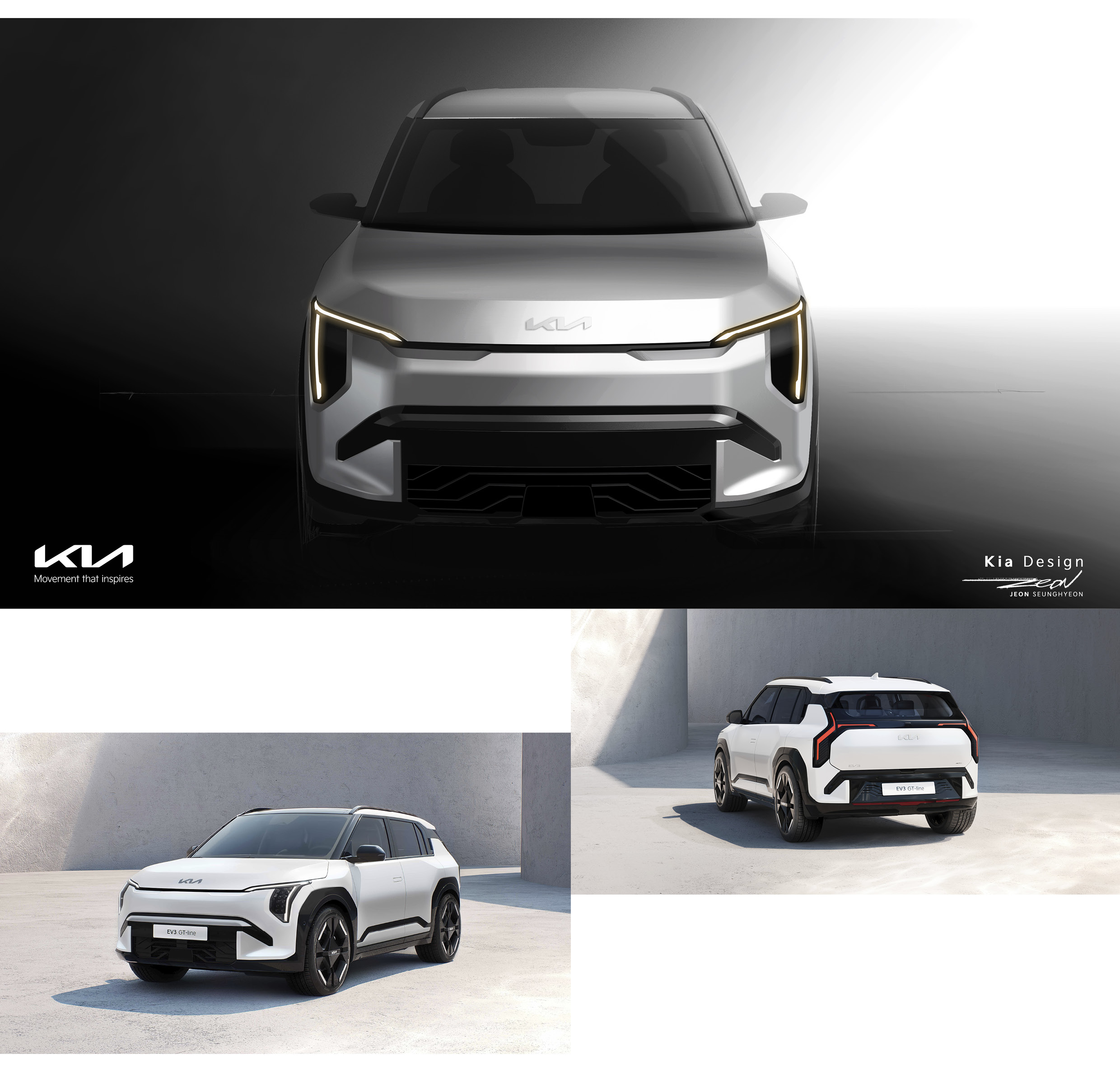 KIA EV3 GT Line's design