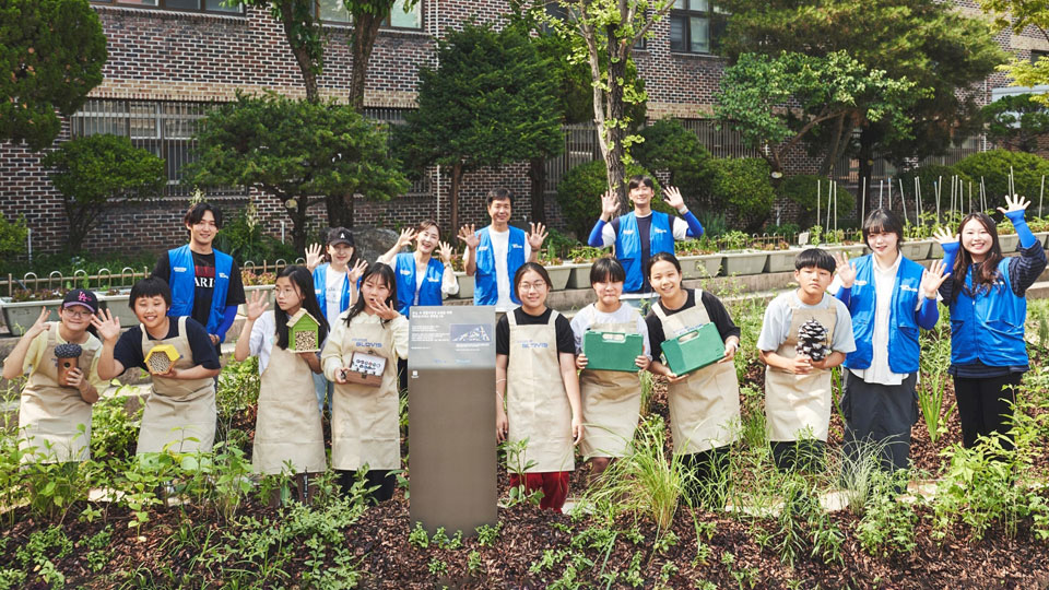 현대글로비스, 서울 상원초에 도심 생태숲 1호 조성