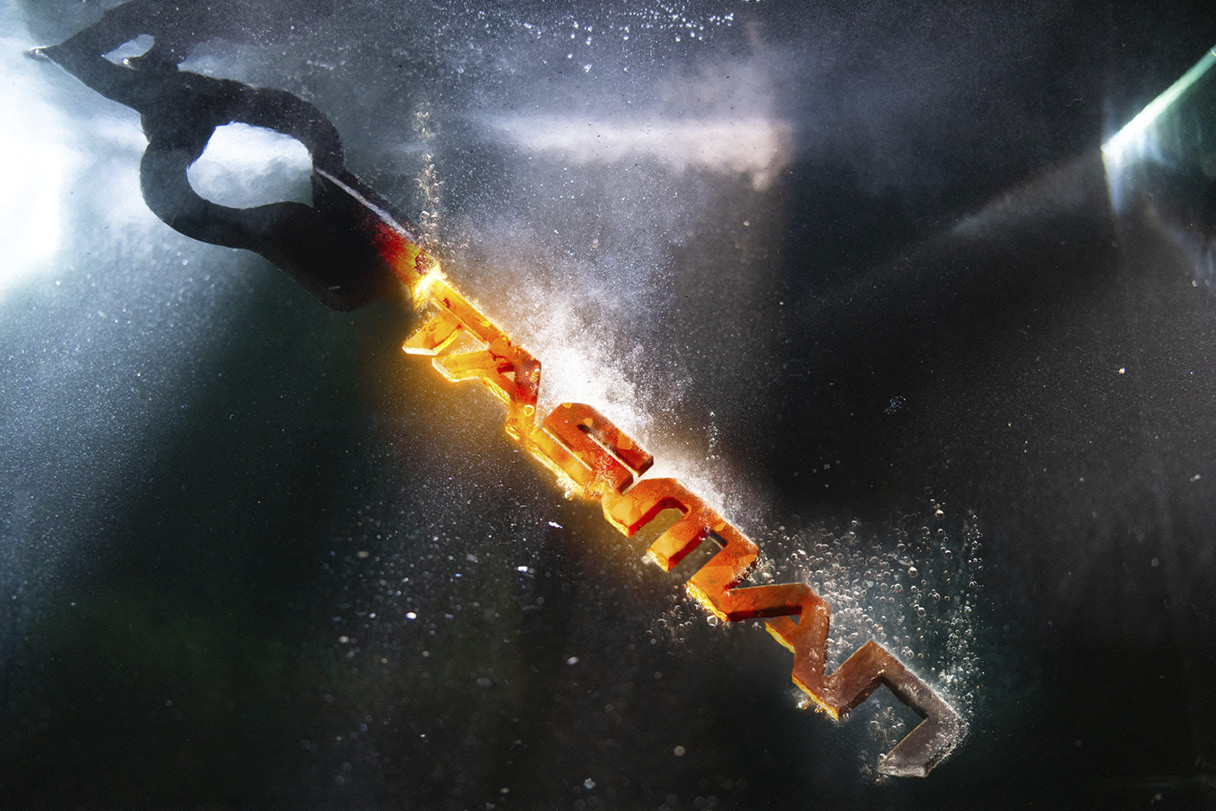 The metal parts go through the process of heating up and cooling down