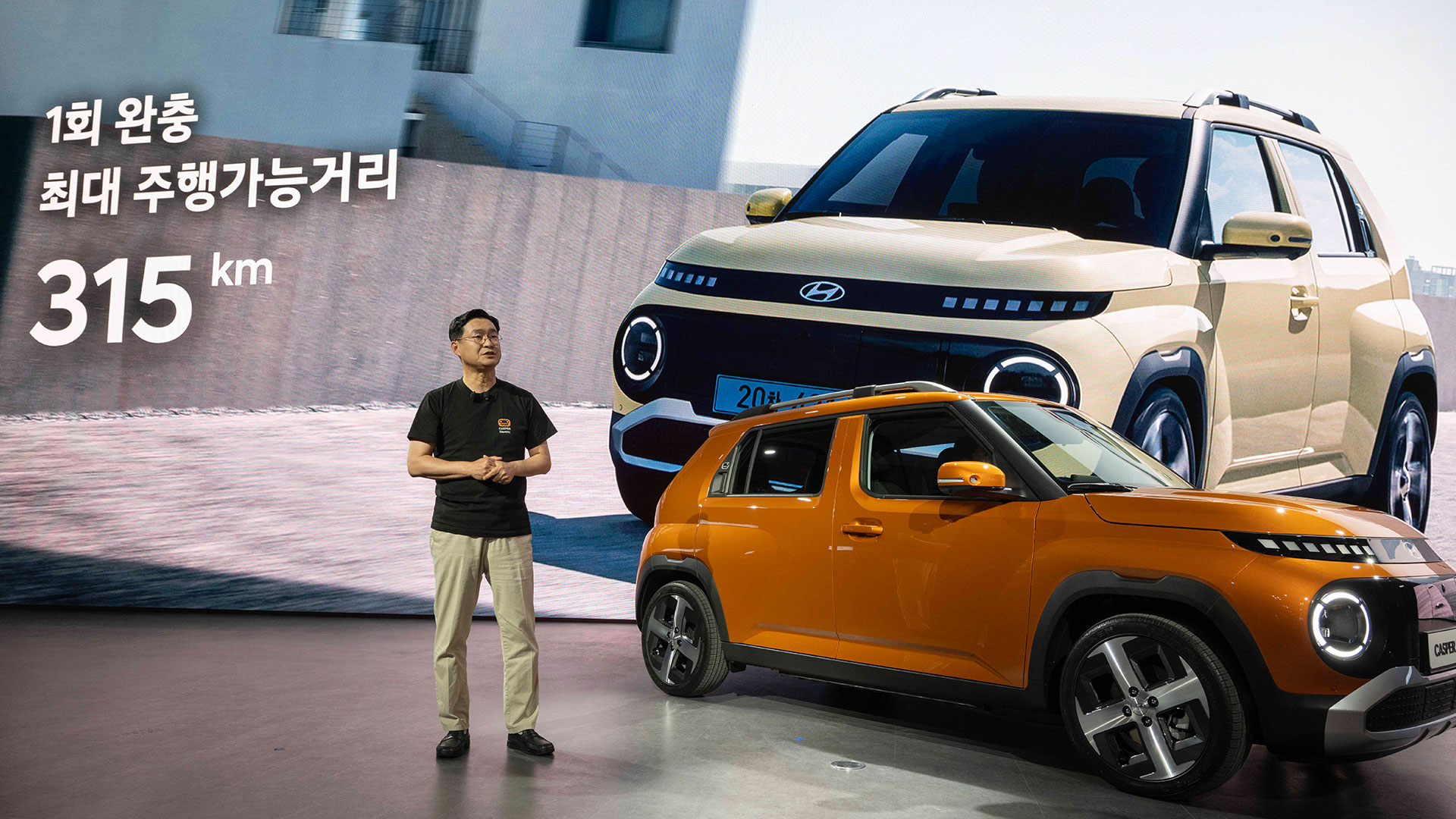 27일(목) 벡스코에서 열린 ‘2024 부산모빌리티쇼’ 보도발표회에서 발표중인 현대자동차 국내사업본부장 정유석 부사장