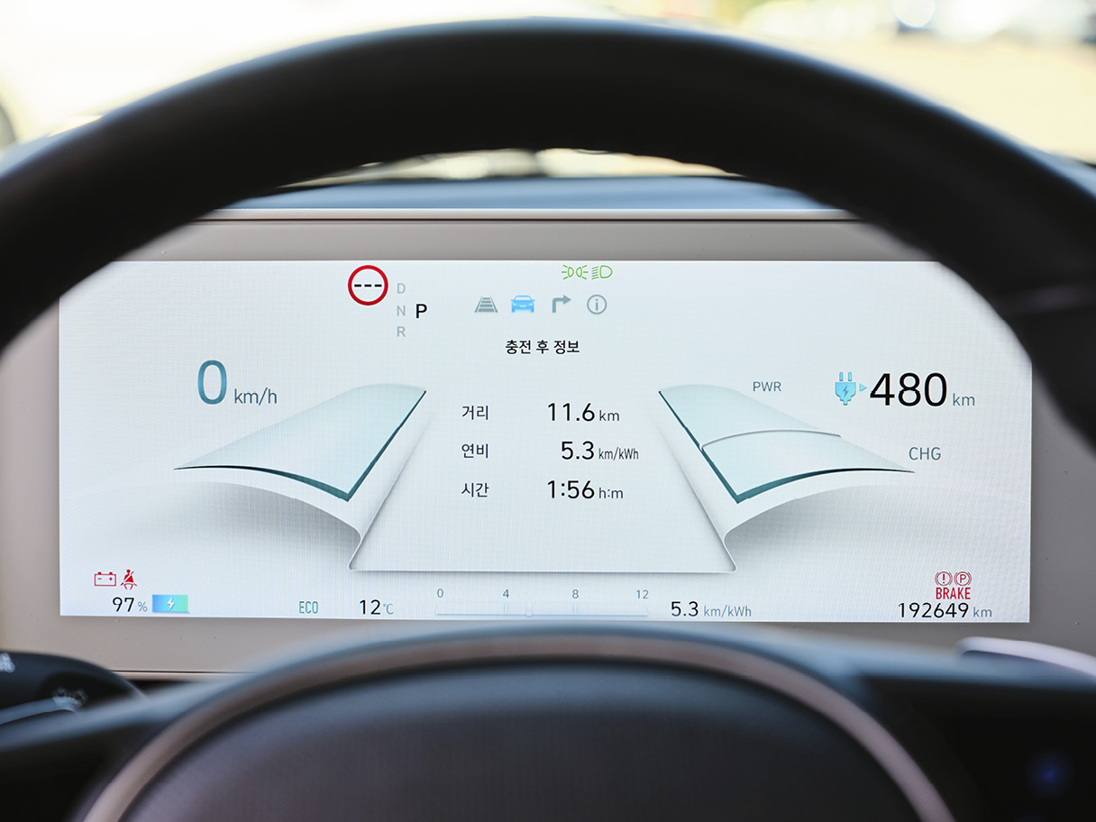 아이오닉 5 택시의 계기판