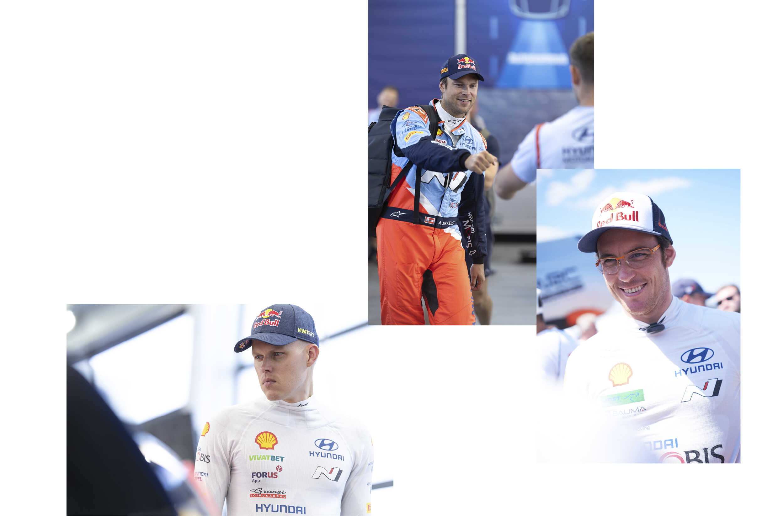 현대월드랠리팀 드라이버들의 모습