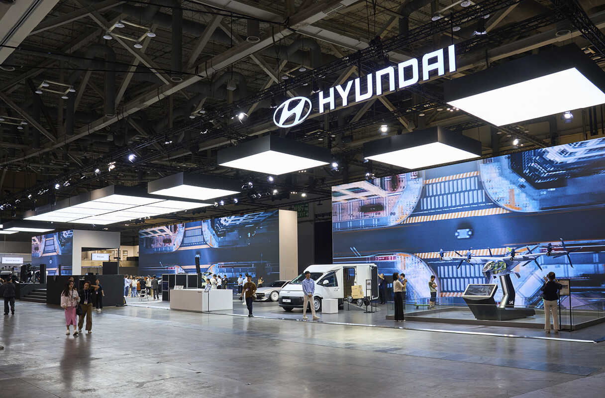 현대자동차 전시관 모습