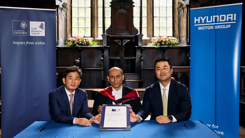 현대자동차그룹, 영국 옥스포드대 산하 미래연구센터 설립-main