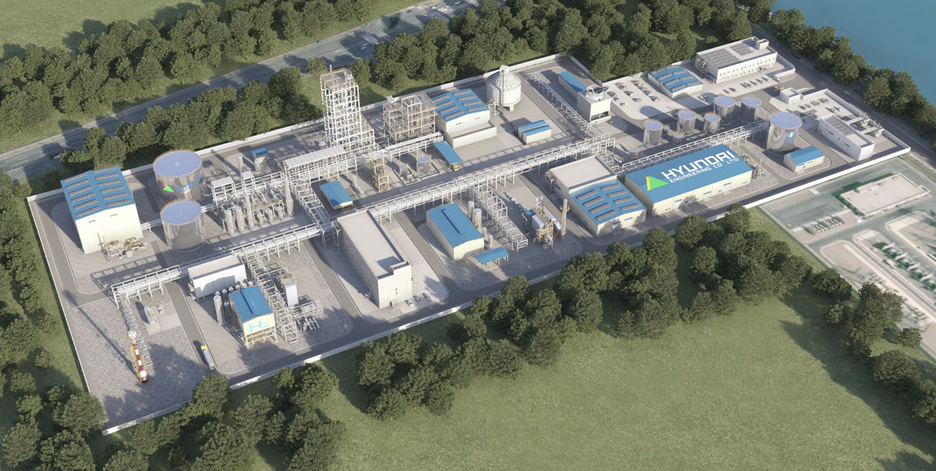 현대엔지니어링이 구축 예정인 P2H 사업장 조감도