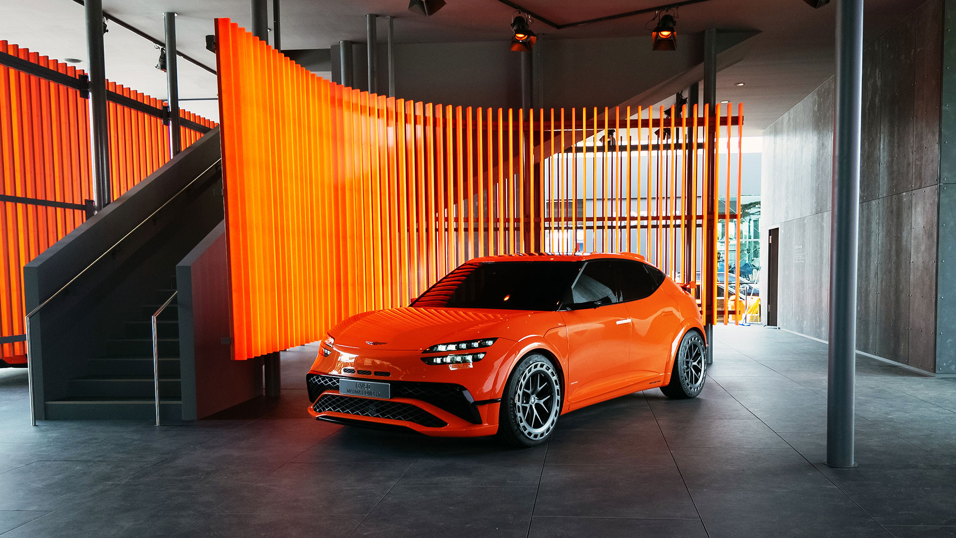 ‘2024 굿우드 페스티벌 오브 스피드(Goodwood Festival of Speed)’에 전시된 제네시스 ‘GV60 마그마 콘셉트’