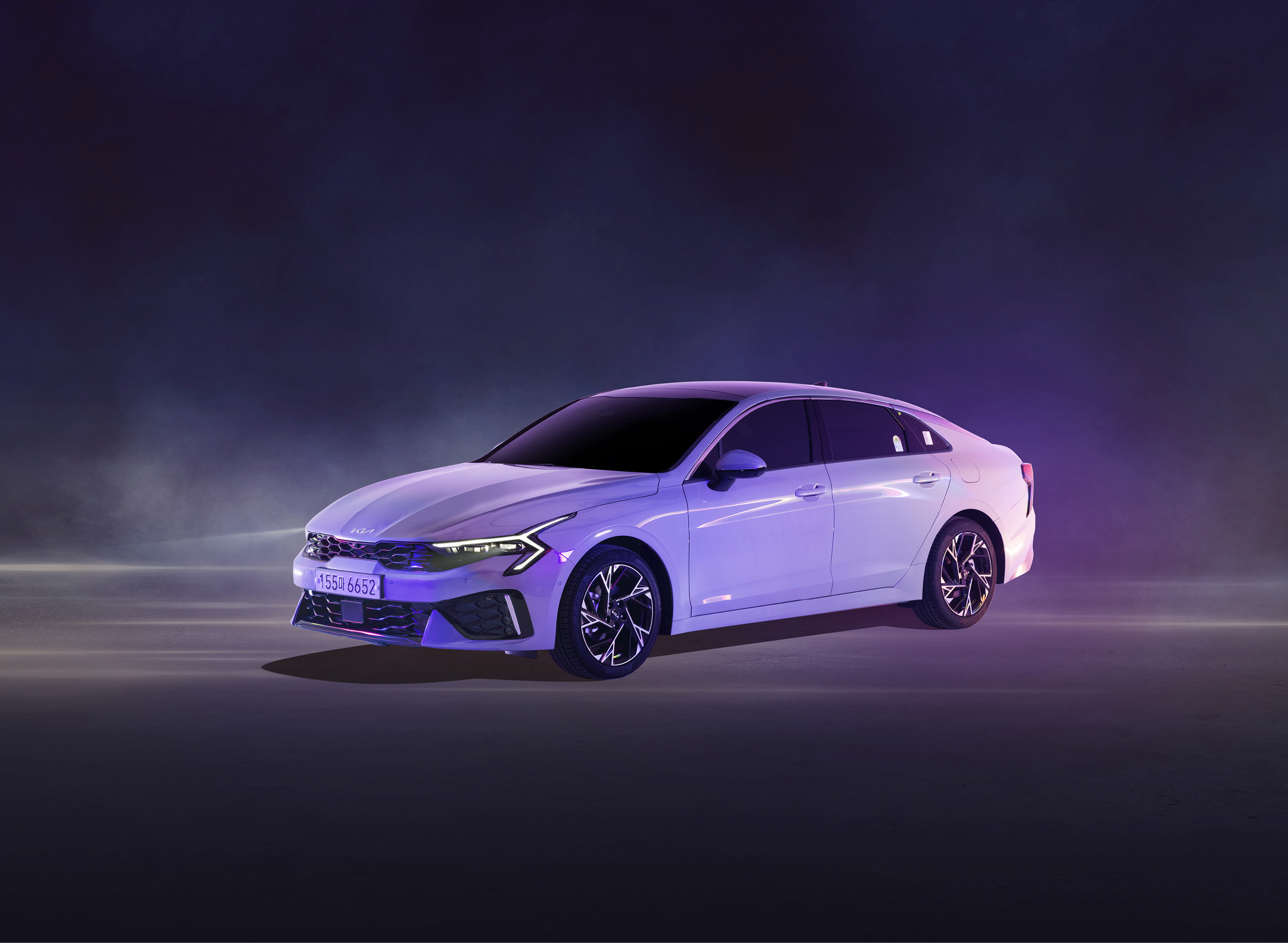 Front-side view of KIA K5