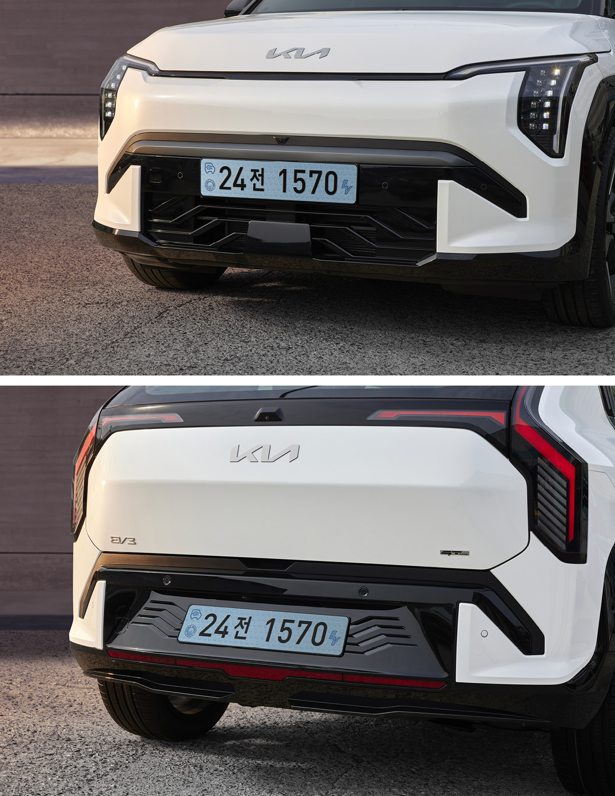 frontal face and rear parts of EV3